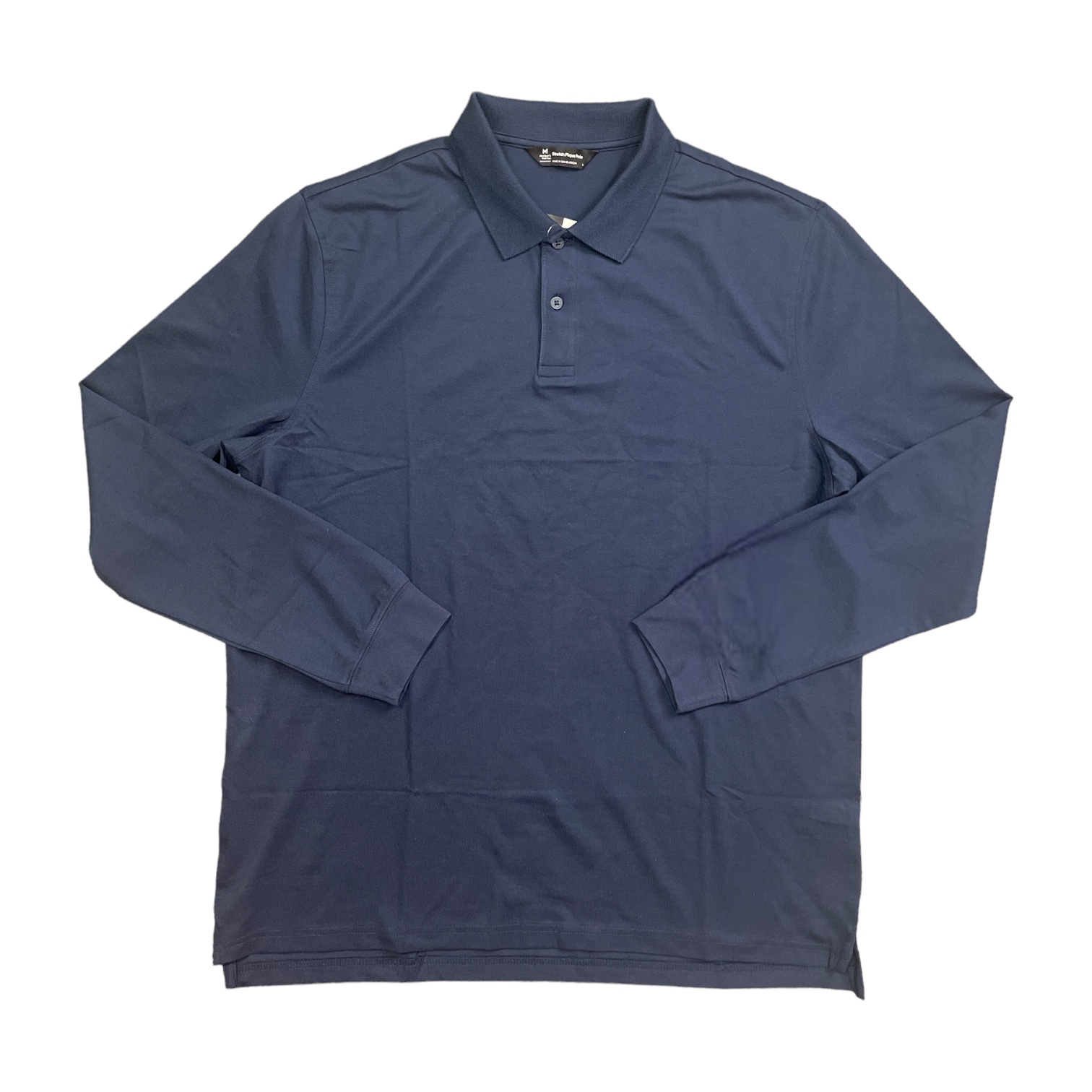 Member's Mark Men's Classic Fit Stretch Cotton Long Sleeve Pique Polo - Picture 4 of 7