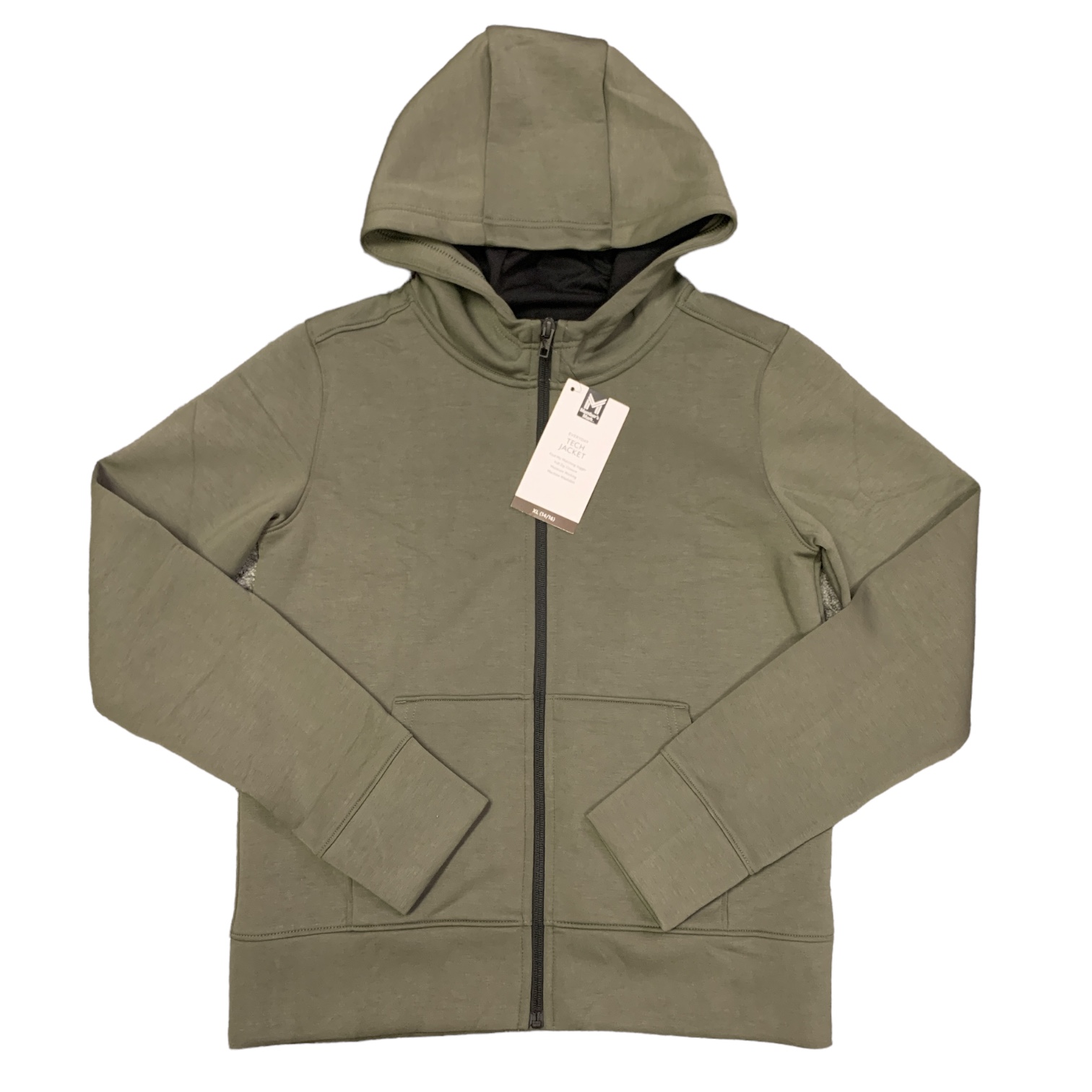 Member's Mark Boys Kangaroo Pocket Stretchy Full-Zip Everyday Tech Jacket - Picture 6 of 7