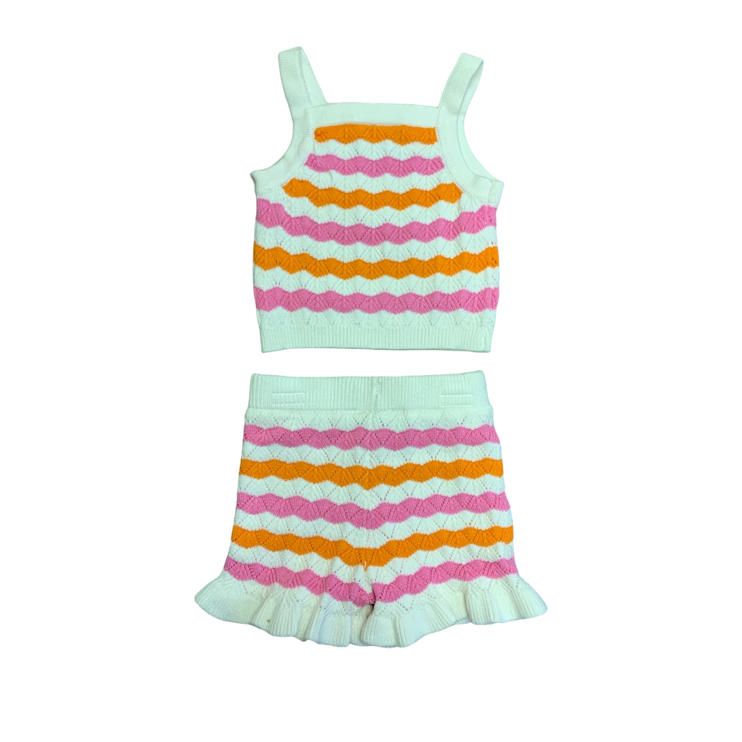 Rare Editions Toddler Youth Girl's 2 Piece Lightweight Top and Short Set, S920 - Picture 9 of 9