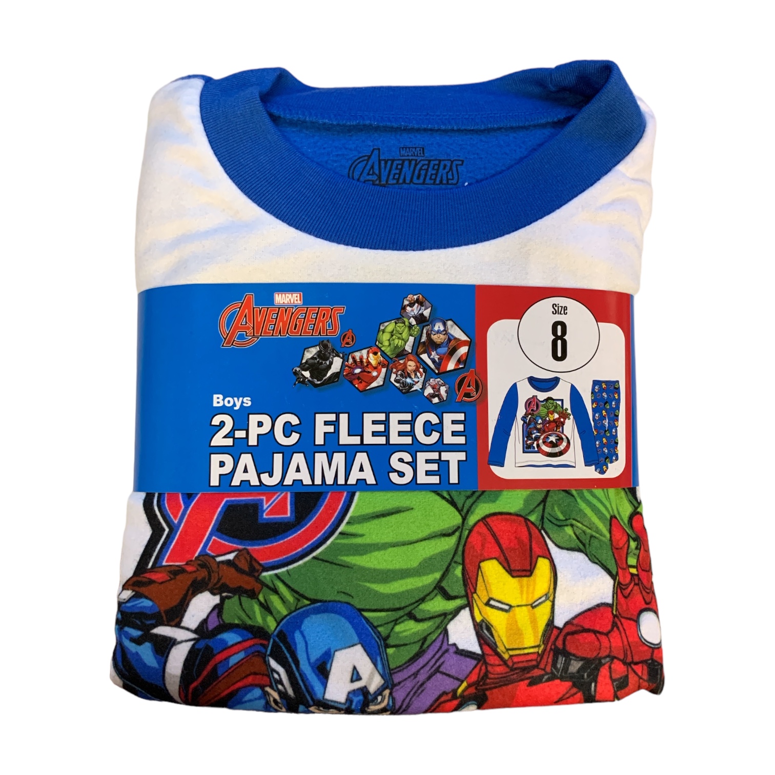 Marvel Avengers Toddler Youth Boy Lightweight Long Sleeve Pant Fleece Pajama Set - Picture 4 of 7