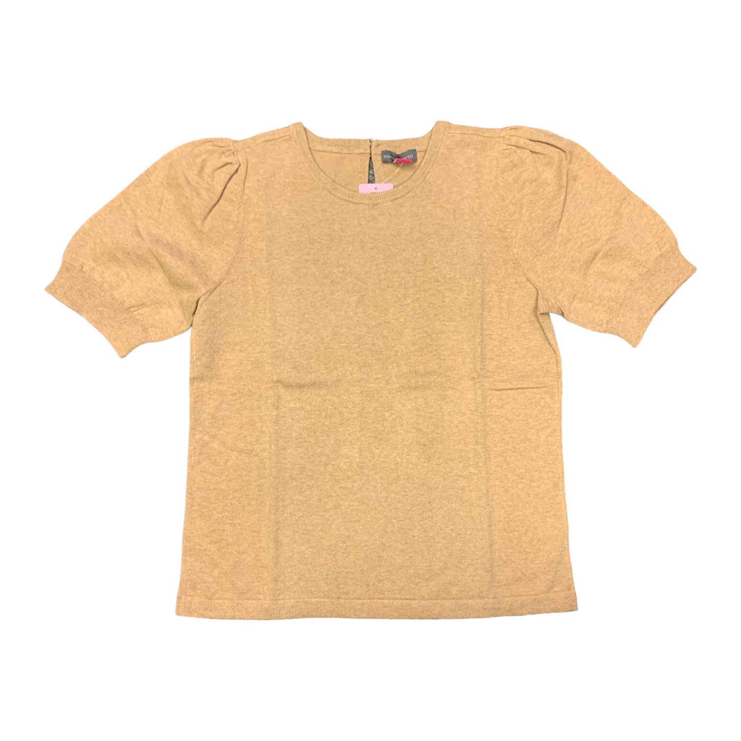Vince Camuto Women's Lightweight Pearl Button Closure Short Sleeve Sweater - Picture 9 of 10