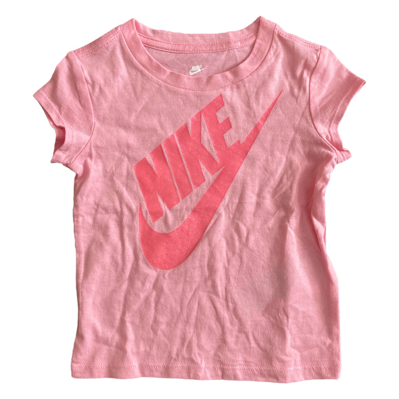 Мягкая футболка с коротким рукавом для девочек Nike для младенцев и малышей младшего возраста