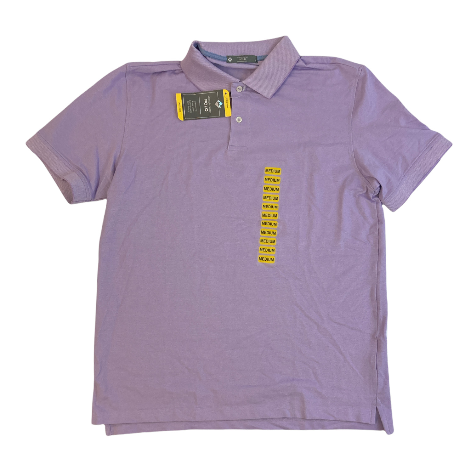 Участники отмечают стрейчевую легкую хлопчатобумажную мужскую рубашку-поло из пике классического покроя 2590₽