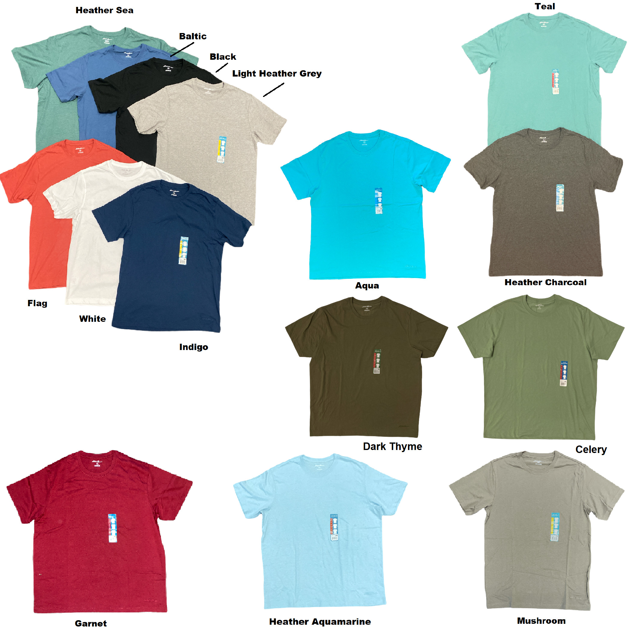 Легкая мягкая комфортная мужская футболка Eddie Bauer с коротким рукавом 3290₽