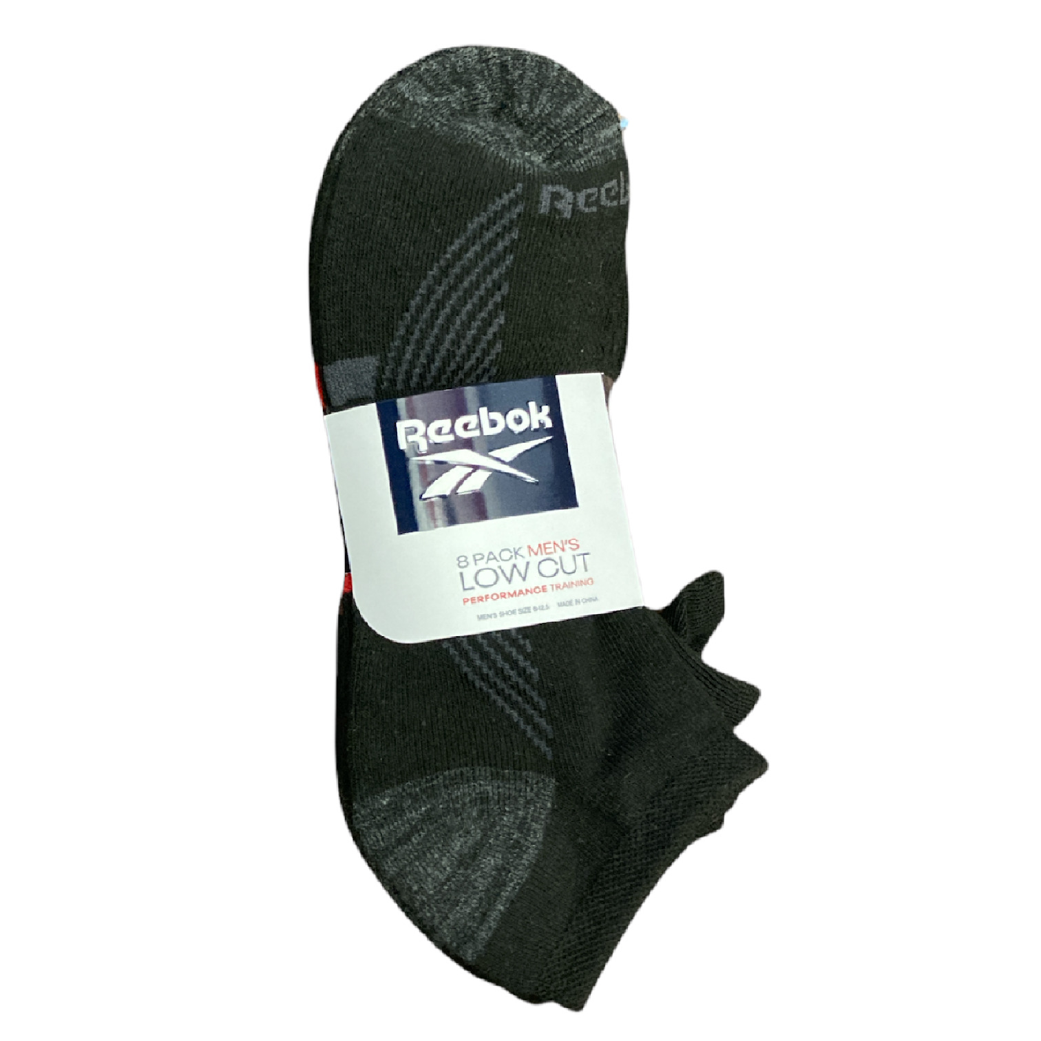 Мужские тренировочные носки Reebok с низким вырезом 8 пар 2890₽