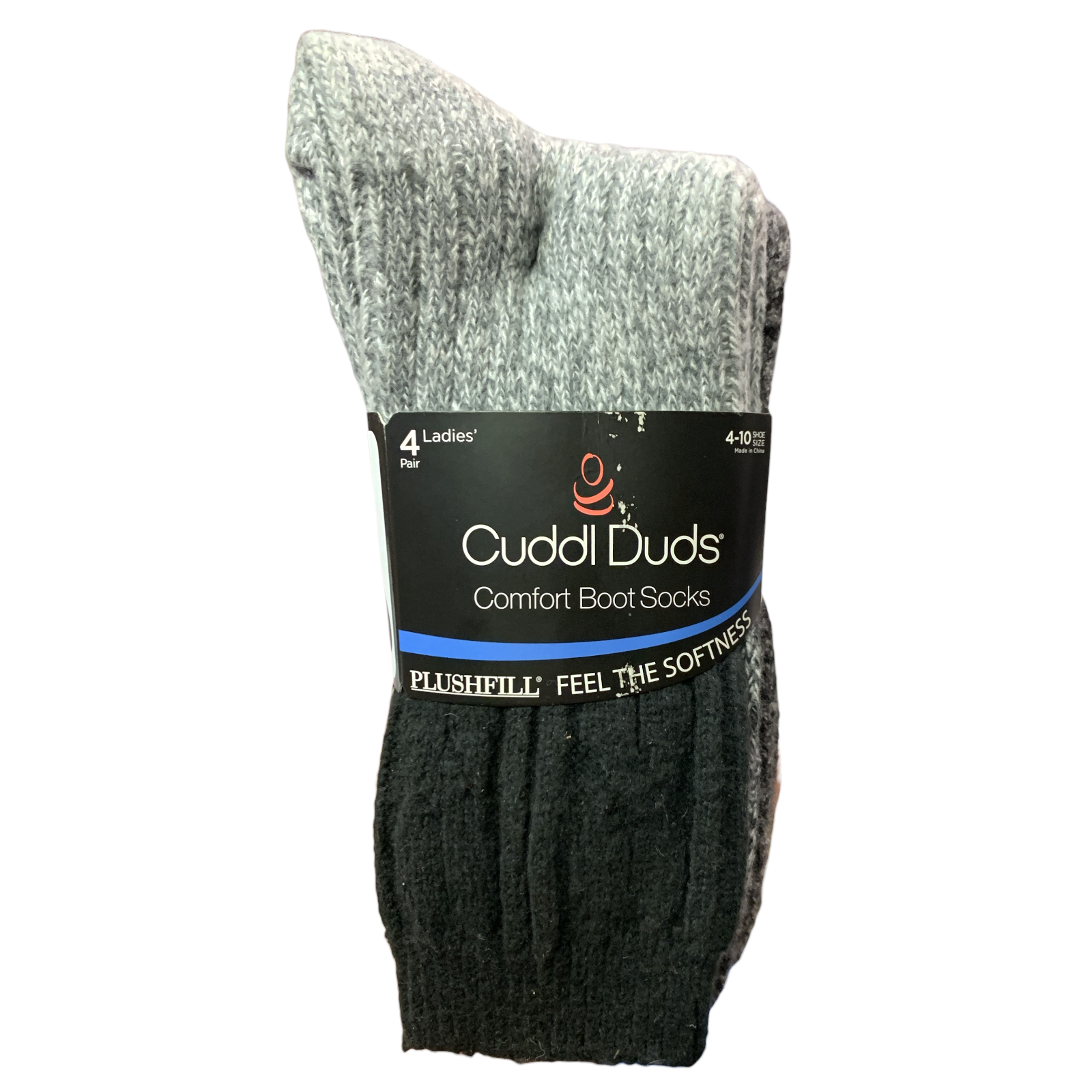 Cuddl Duds Women's Plushfill Super Soft Comfort Boot Socks, 4 Pair - Picture 2 of 8