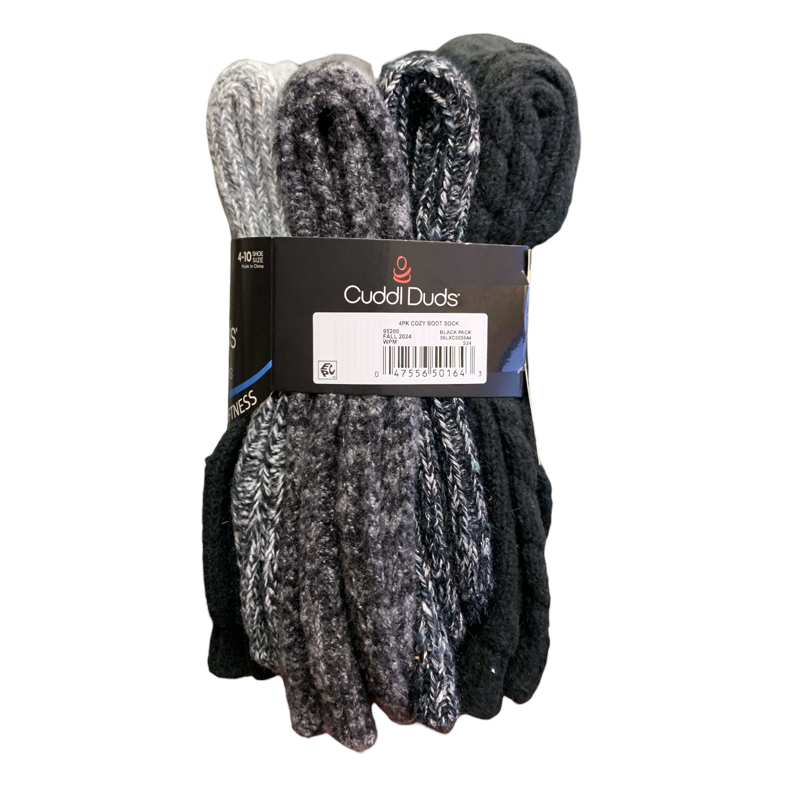 Cuddl Duds Women's Plushfill Super Soft Comfort Boot Socks, 4 Pair - Picture 3 of 8