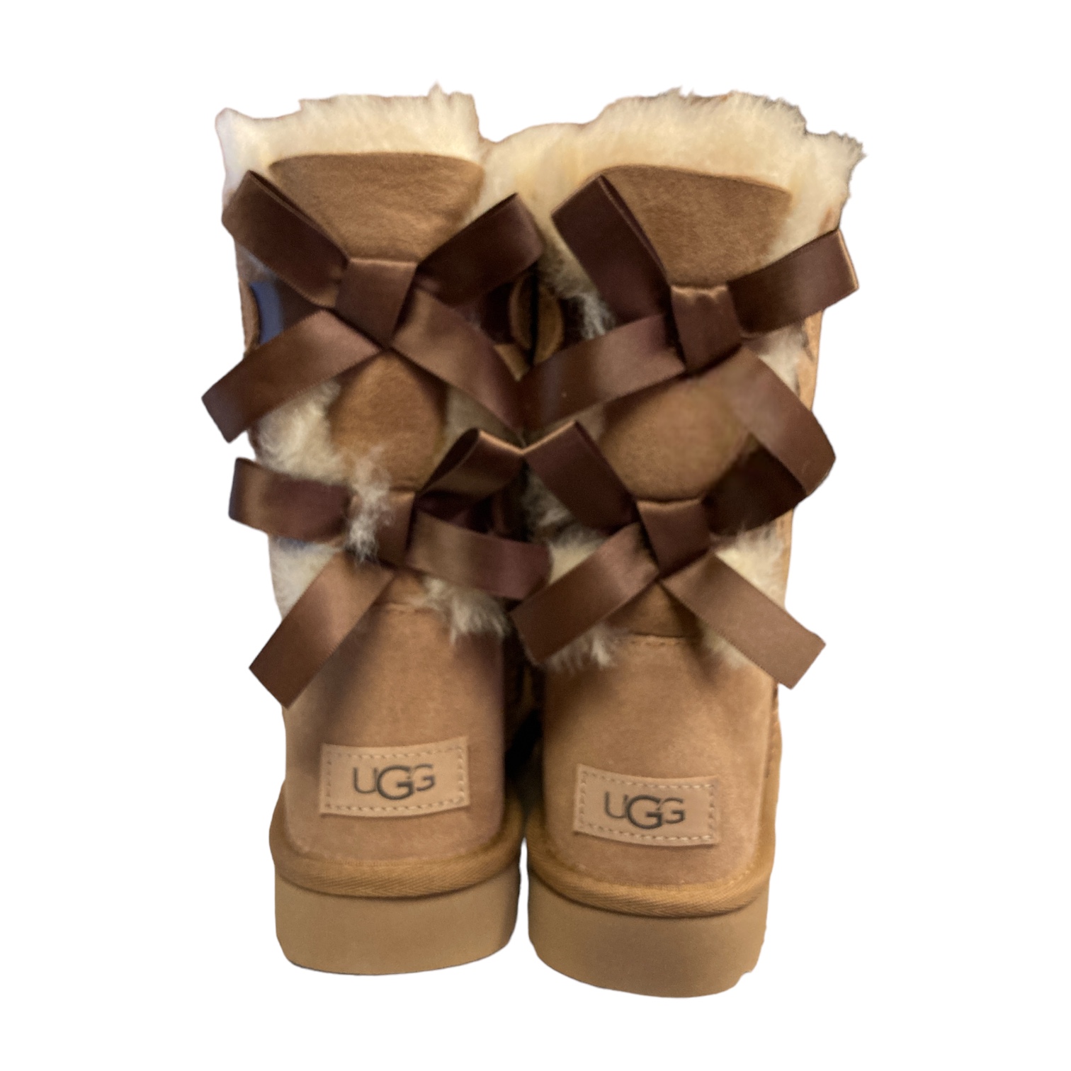 UGG Women's Bailey Bow II Slip On Sheepskin Lining Mid-Calf Boot - Picture 12 of 19
