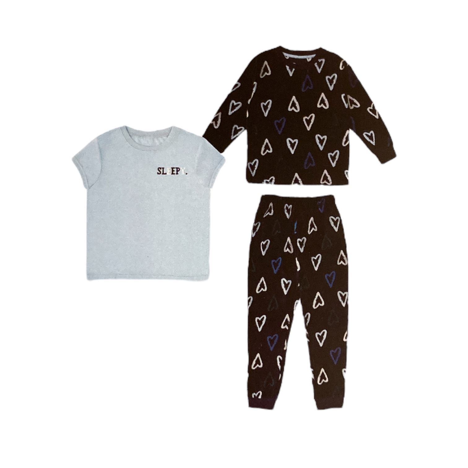 Member's Mark Girl's 3 Piece Mix and Match Sleep Pajama Set - Picture 7 of 7