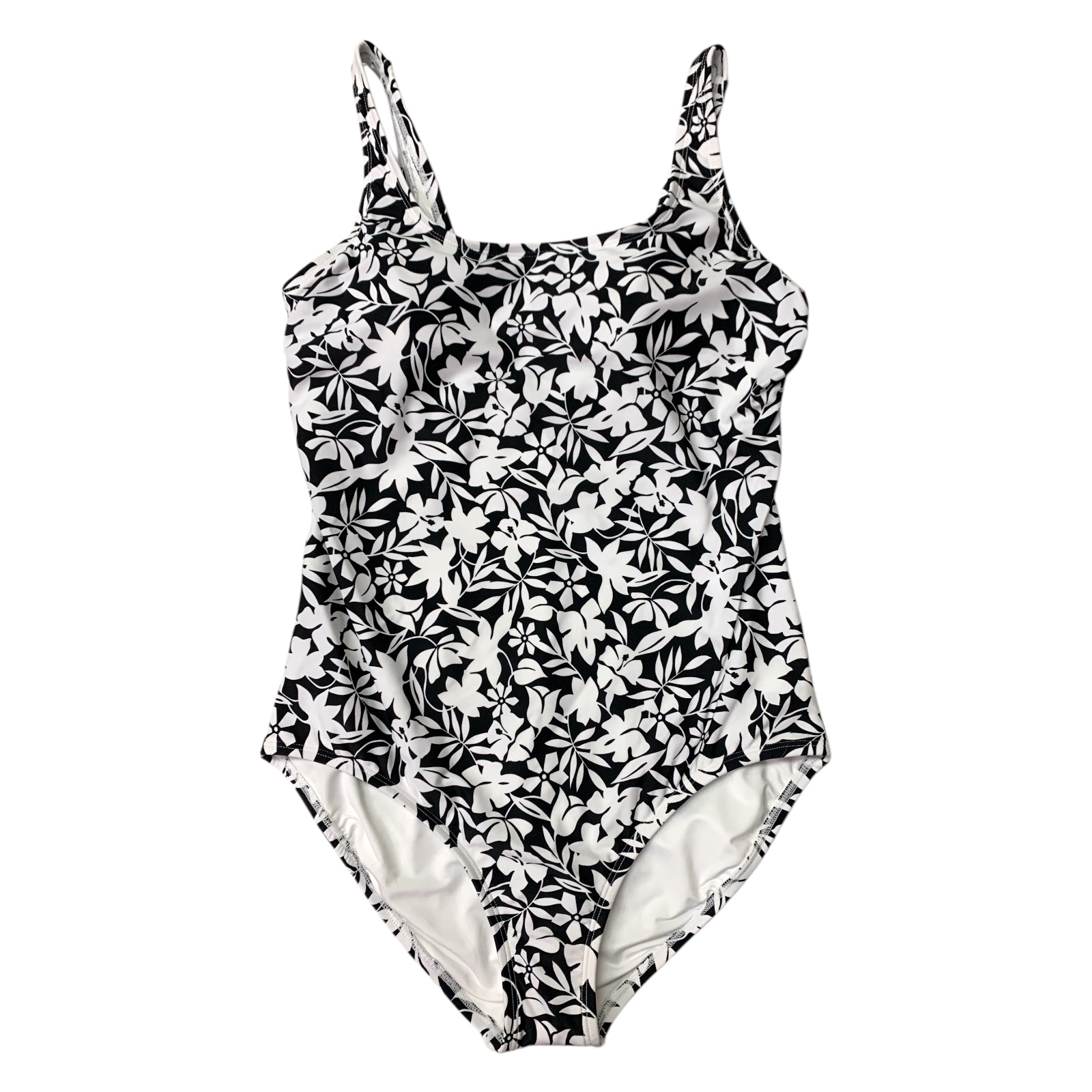 Lands' End Women's Fully Lined Scoop Neck One-Piece Swimsuit - Picture 10 of 11