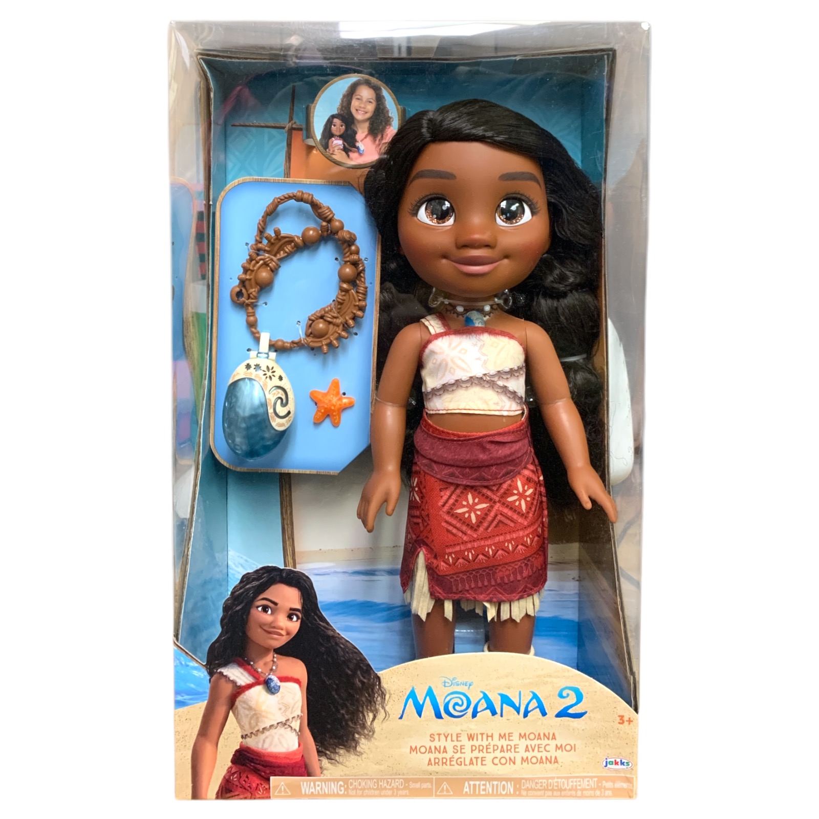 Disney Style with Me Toddler Doll with Child Sized Jewelry, 