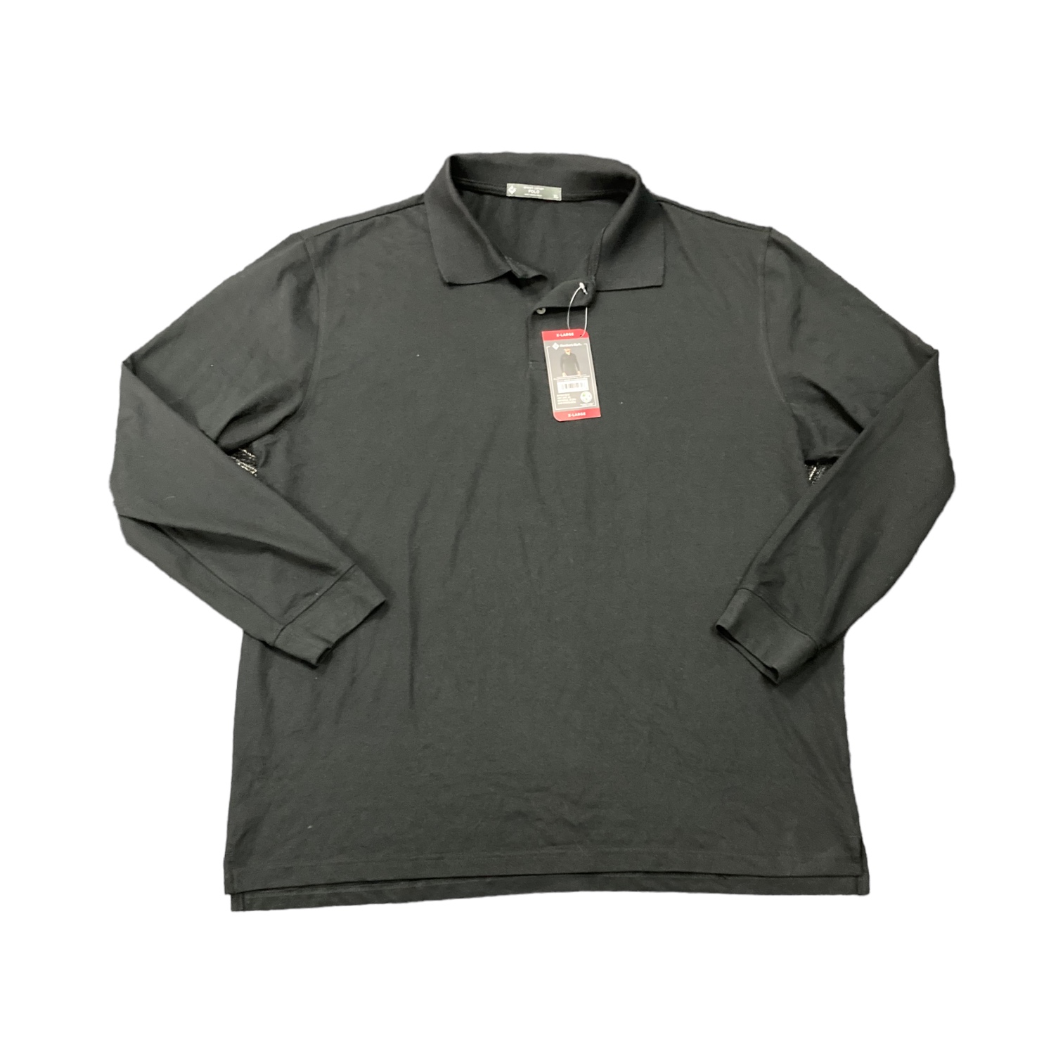 Members Mark Mens Classic Fit Stretch Cotton Long Sleeve Pique Polo 2490₽