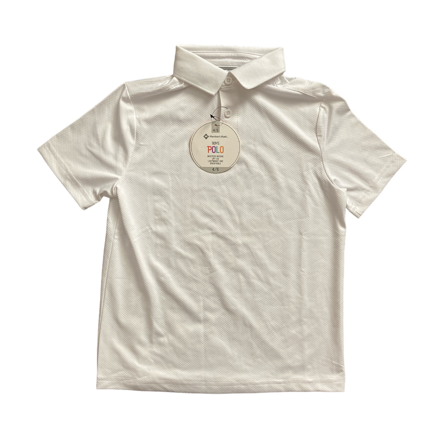 Member's Mark Boy's Moisture Wicking Short Sleeve Polo - Picture 4 of 5