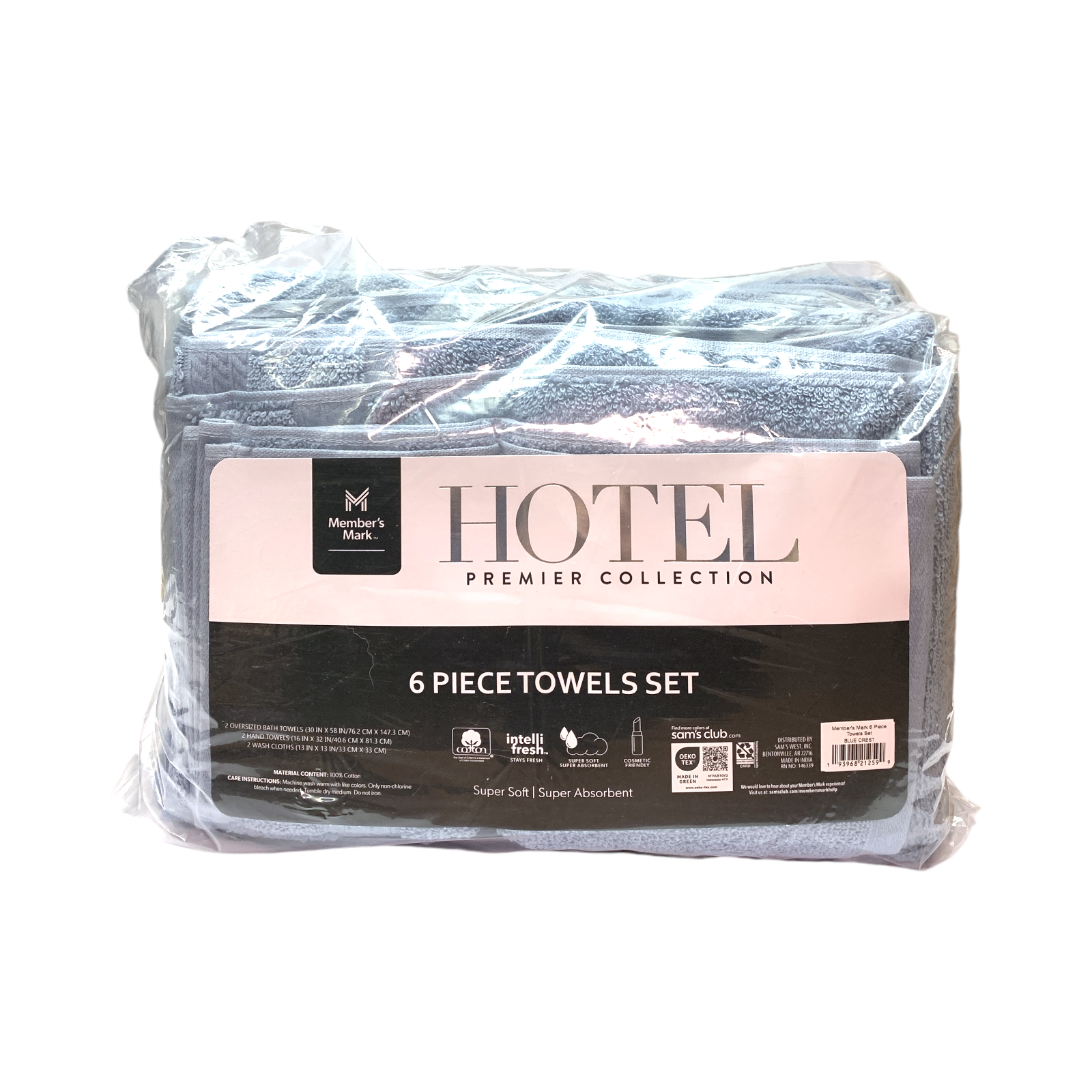 Member's Mark Hotel Premier Collection 6-Piece Cotton Bathroom Towel Set - Picture 10 of 14