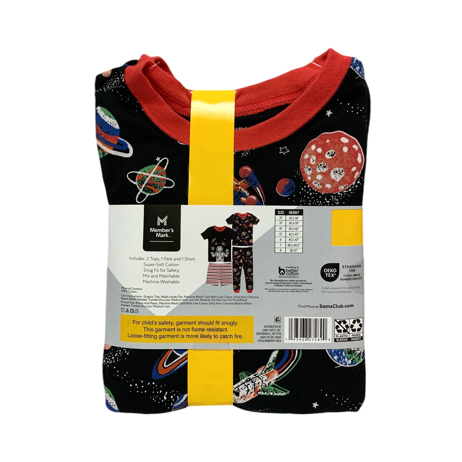 Member's Mark Boy's 4 Piece Super Soft Mix and Match Favorite Pajamas - Picture 9 of 9