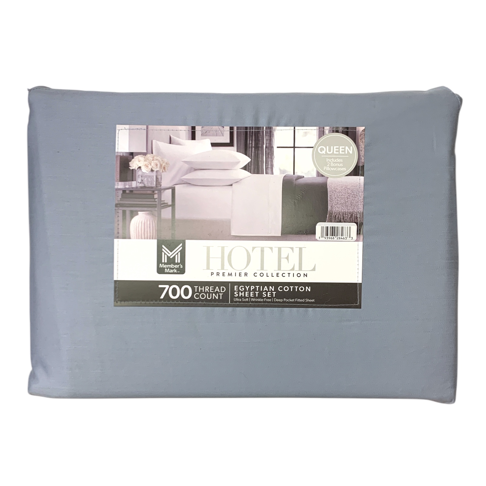 Комплект постельного белья Members Mark Hotel из египетского хлопка 6шт 700 карат нитей Queen 14190₽