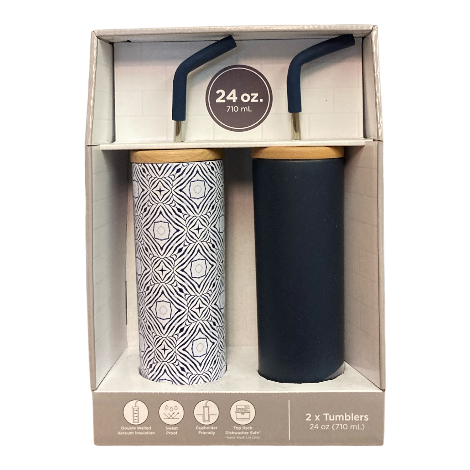 Участники маркируют стаканы и соломинки из нержавеющей стали емкостью 24 унции с деревянной крышкой 4790₽