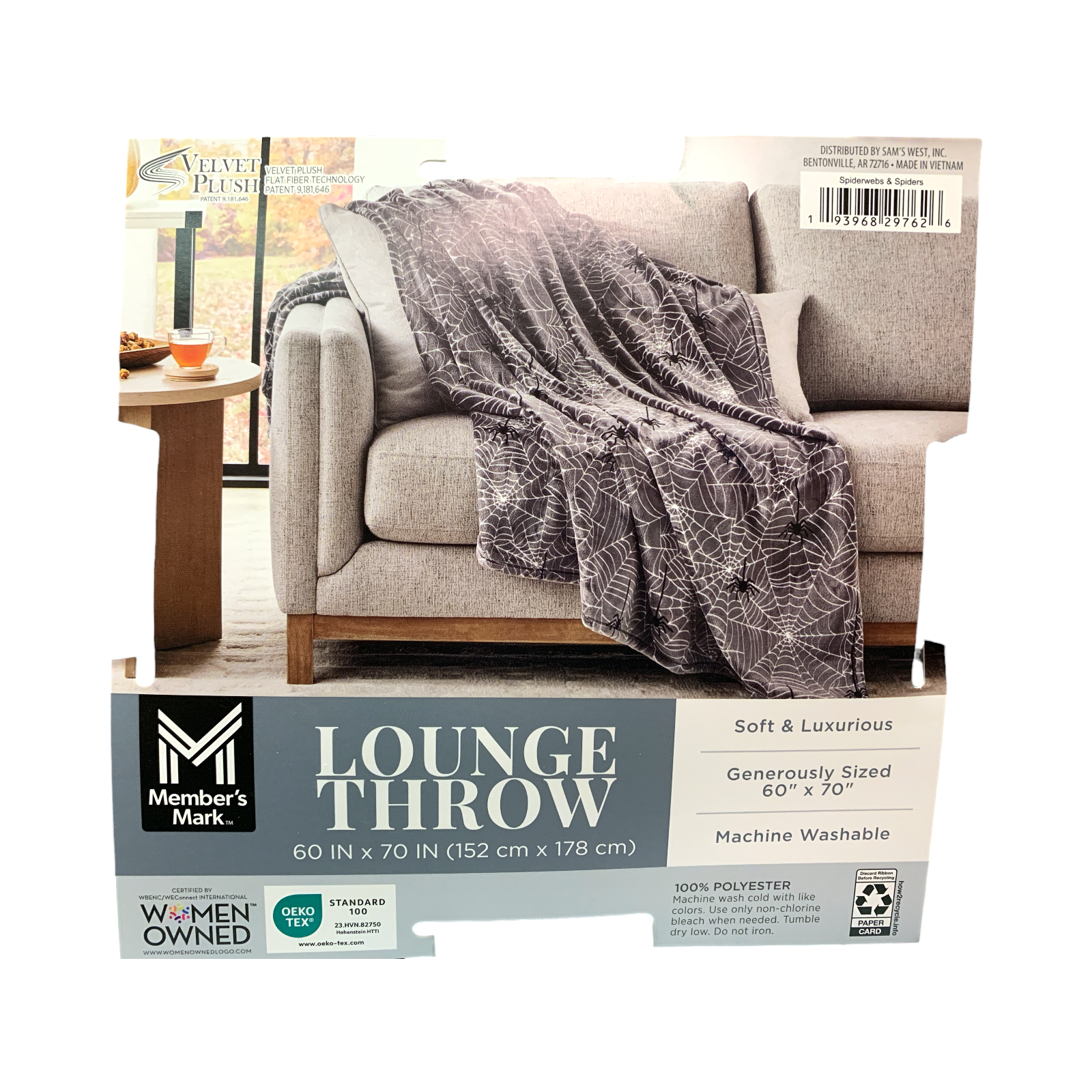 Member's Mark Reversible Velvety Soft Halloween Lounge Throw Blanket, 60" x 70" - Picture 6 of 6