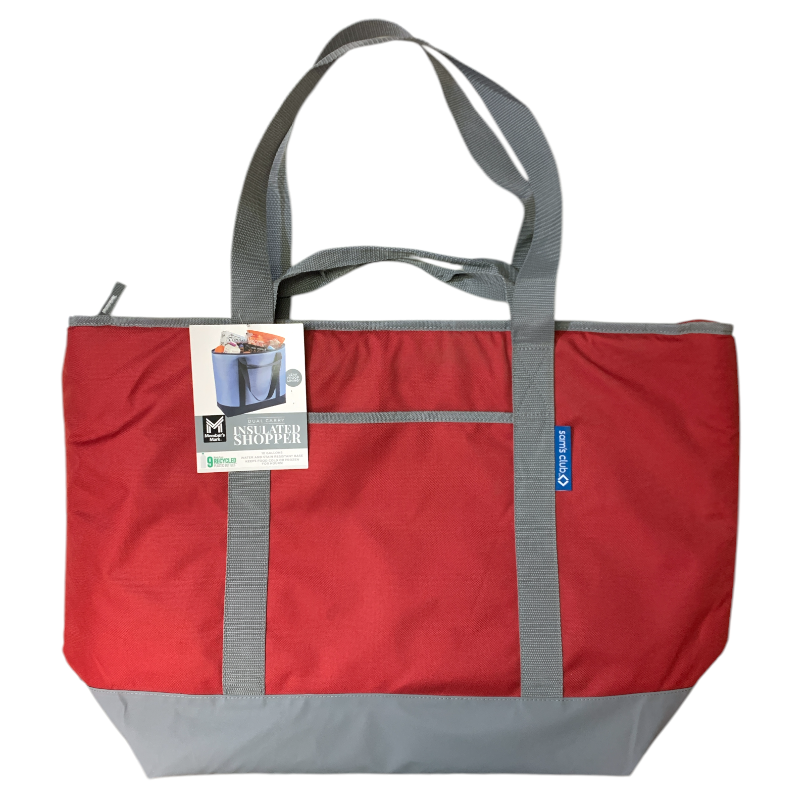 Member's Mark Dual Carry Extra Large Insulated Shopper Tote w/ Shoulder Straps - Picture 7 of 7