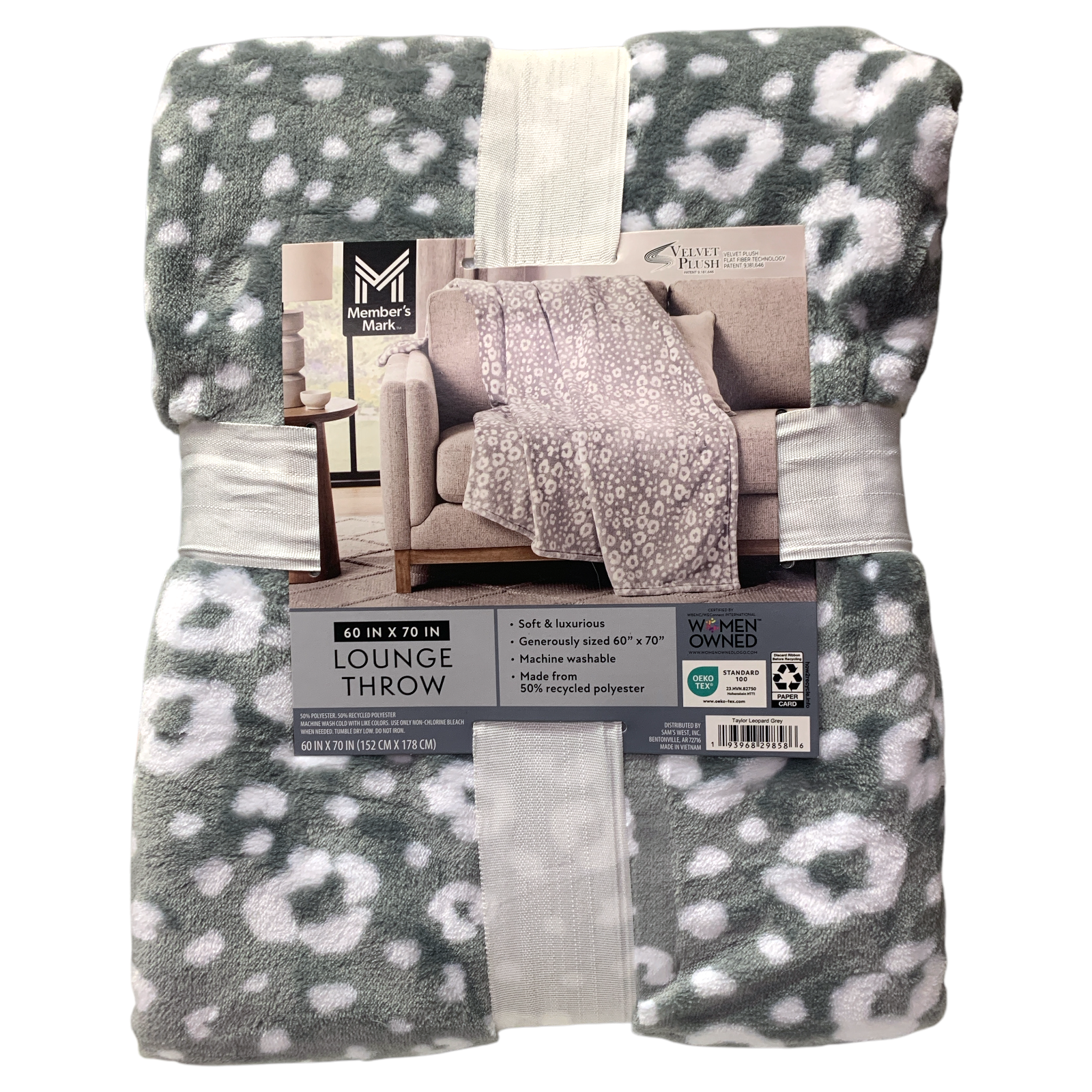 Member’s Mark Soft & Luxurious Generously Sized 60″ x 70″ Lounge Throw