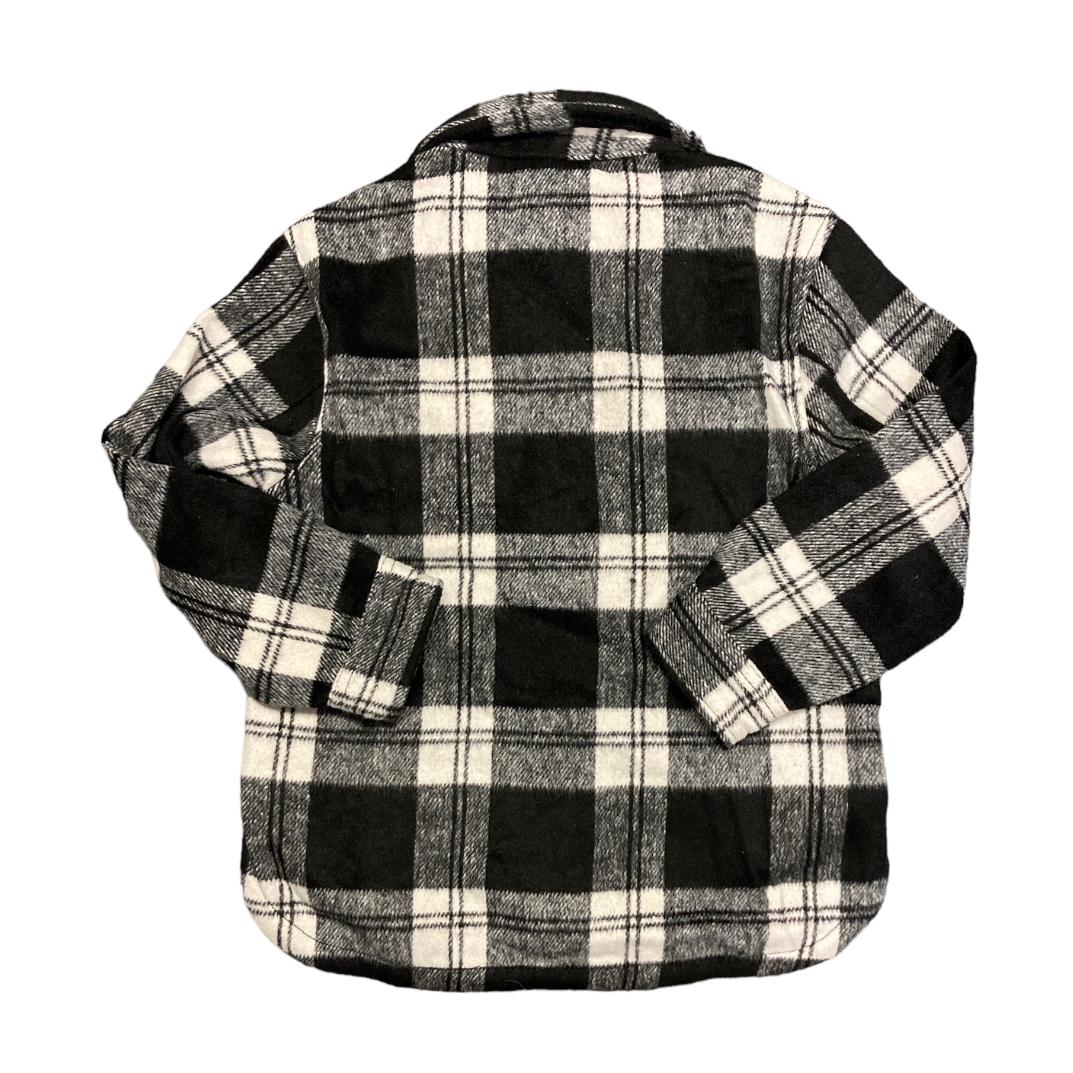 Member's Mark Girl's Long Sleeve Relaxed Fit Button Up Plaid Shacket - Picture 4 of 7