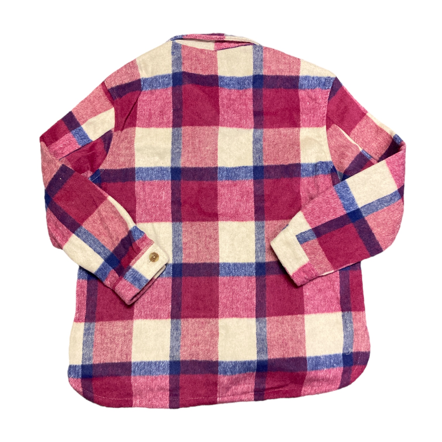Member's Mark Girl's Long Sleeve Relaxed Fit Button Up Plaid Shacket - Picture 7 of 7