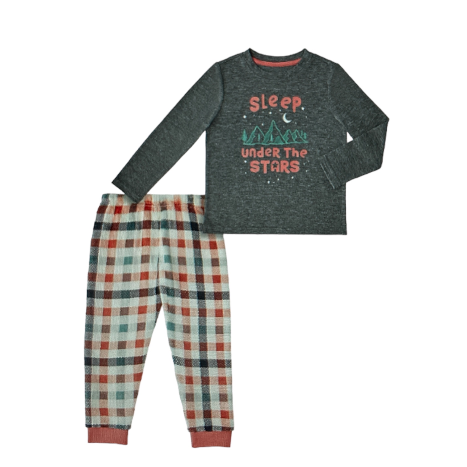 Member's Mark Girl's 2 Piece Cozy Easy Pull On Fleece Pajama Set - Picture 7 of 8