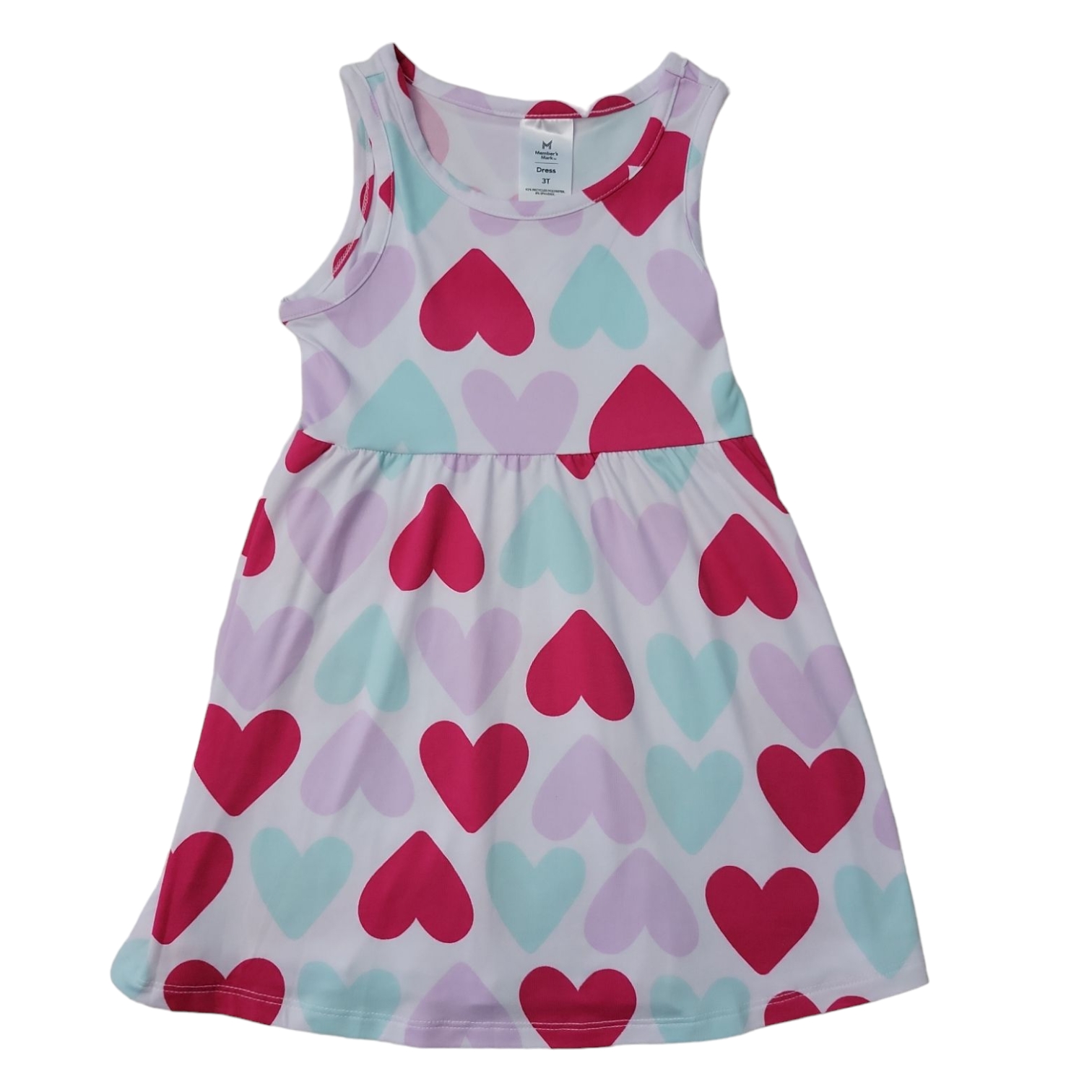 Member's Mark Girl's 3 Pack Soft Lightweight Stretch Summer Dresses - Picture 13 of 13