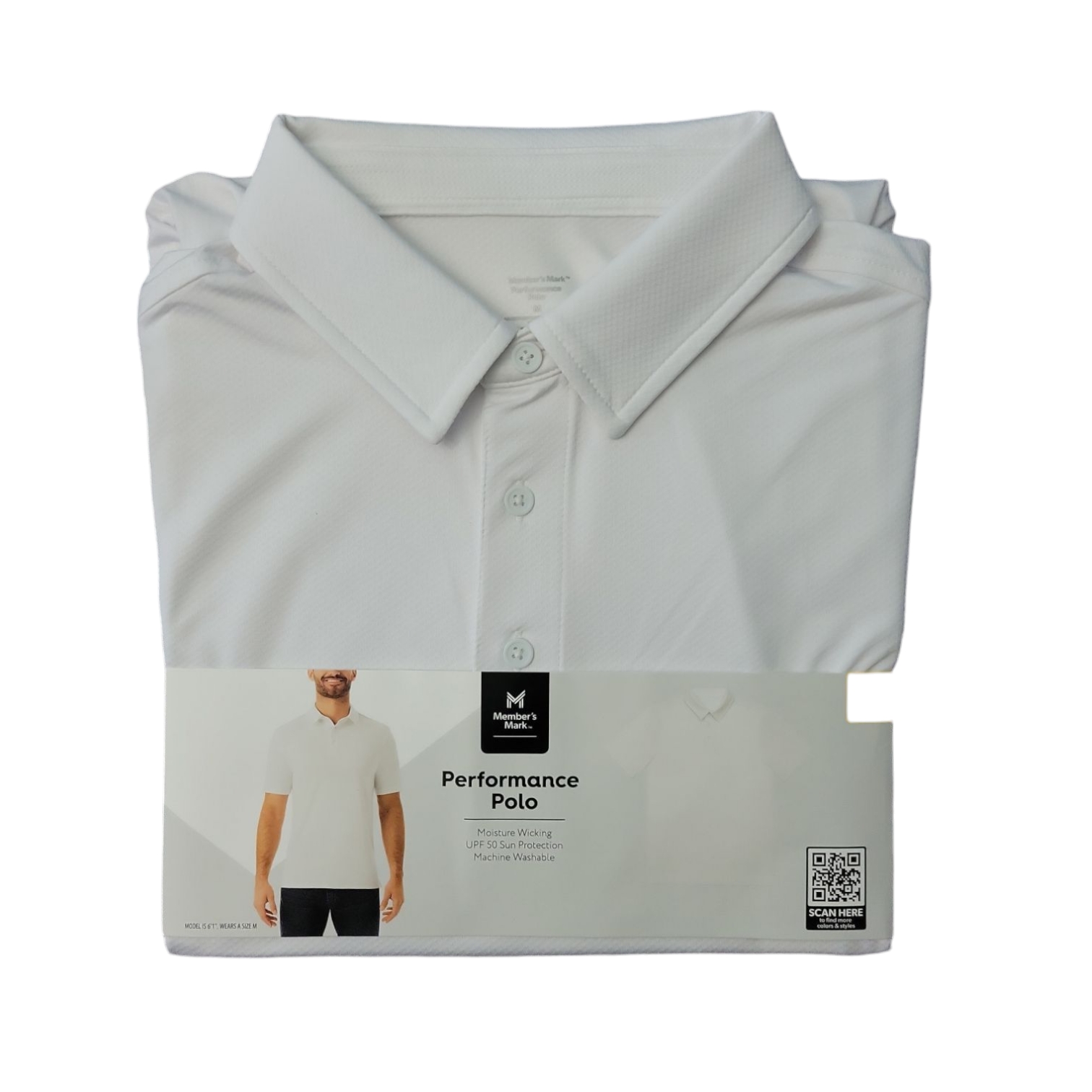 Polo de rendimiento member's Mark de manga corta que absorbe la humedad para hombre - Imagen 22 de 22