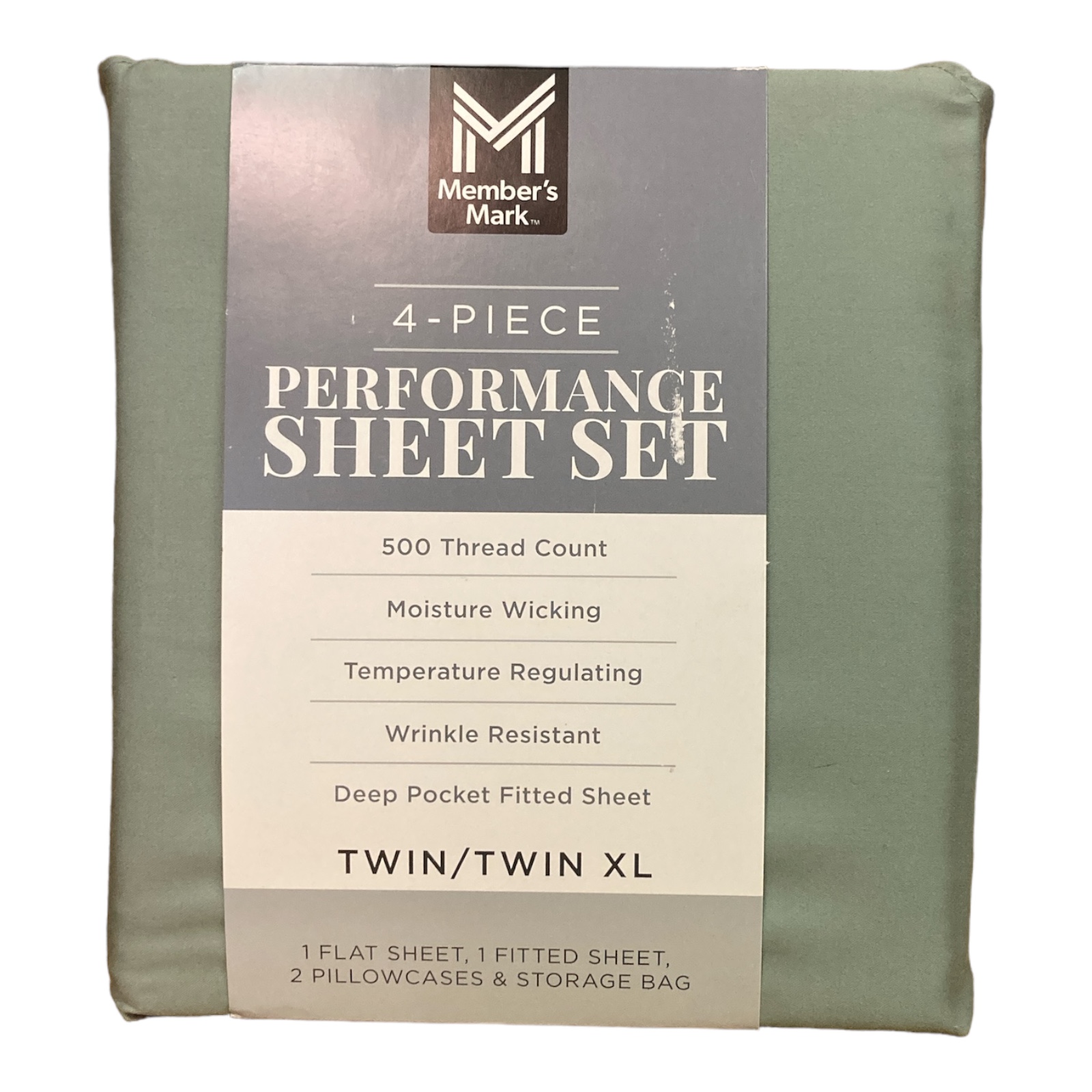 Member's Mark Moisture Wicking Performance Solid Sheet Set