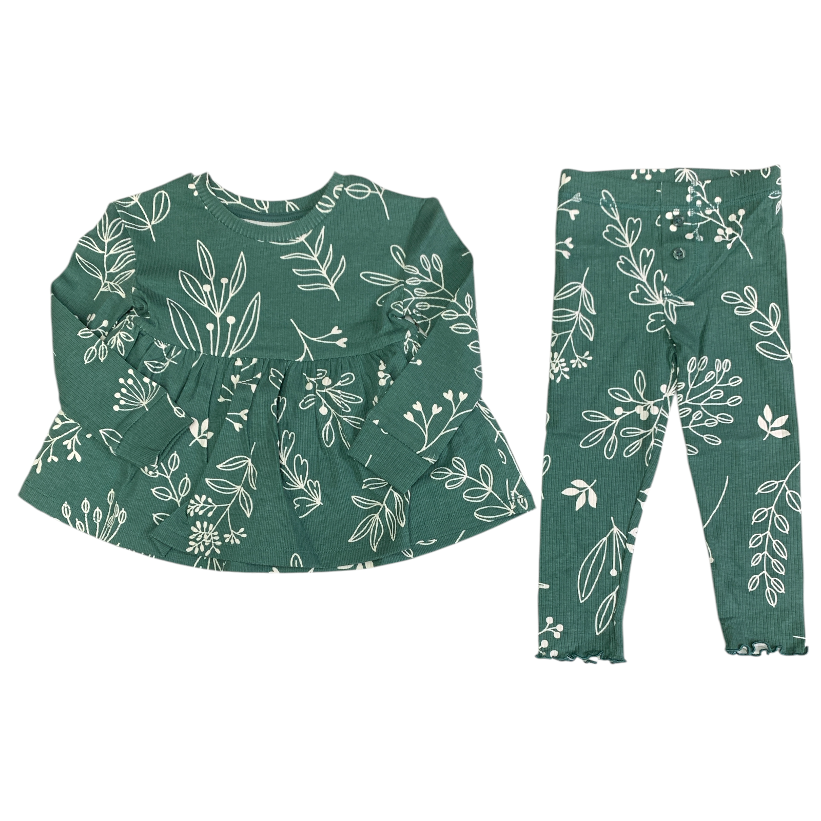 Member's Mark Girls 2-Piece Long-Sleeve Shirt Jogger Playwear Set - Picture 4 of 15