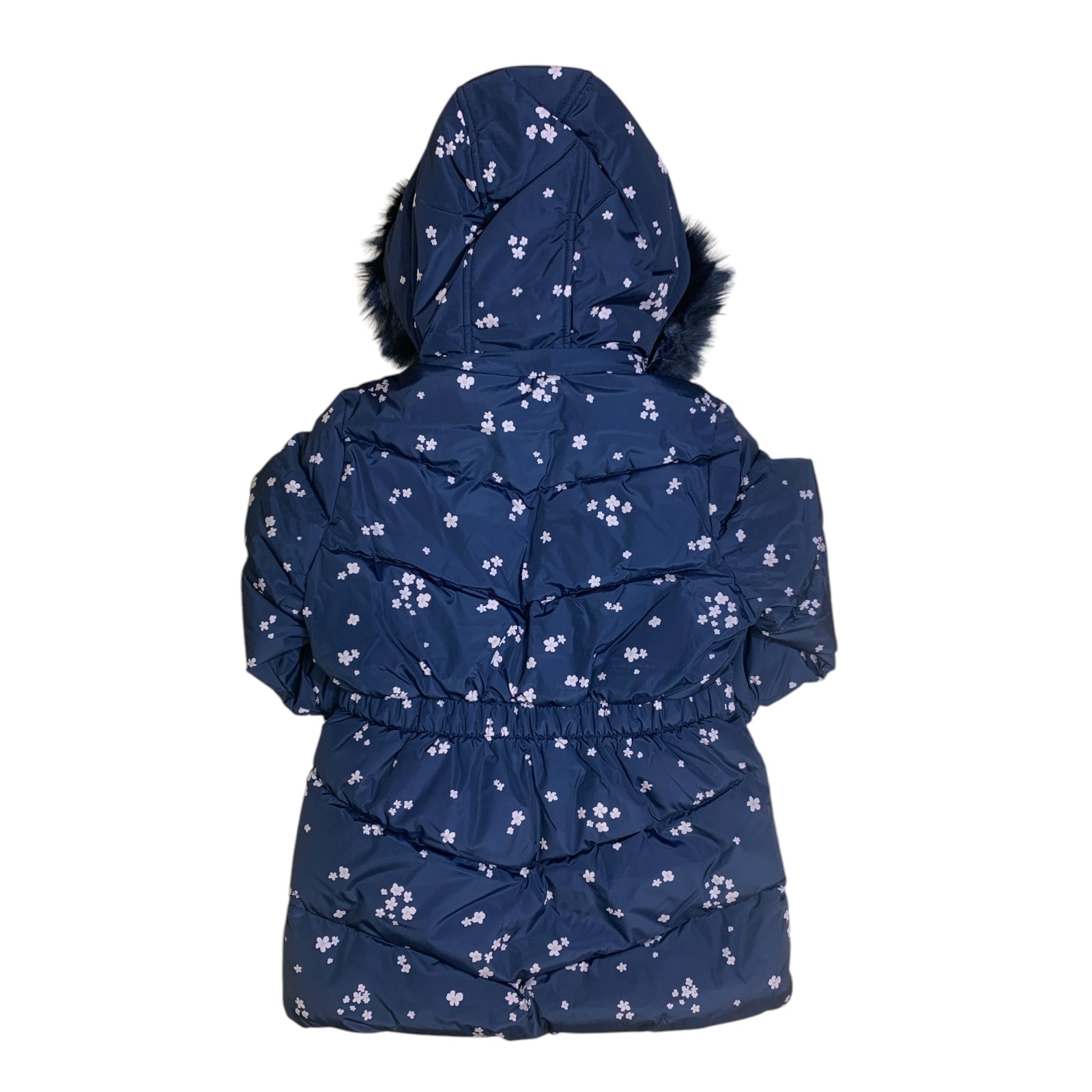 Member's Mark Girls Puffer Jacket with Removable Faux-Fur Hood and Fleece Lining