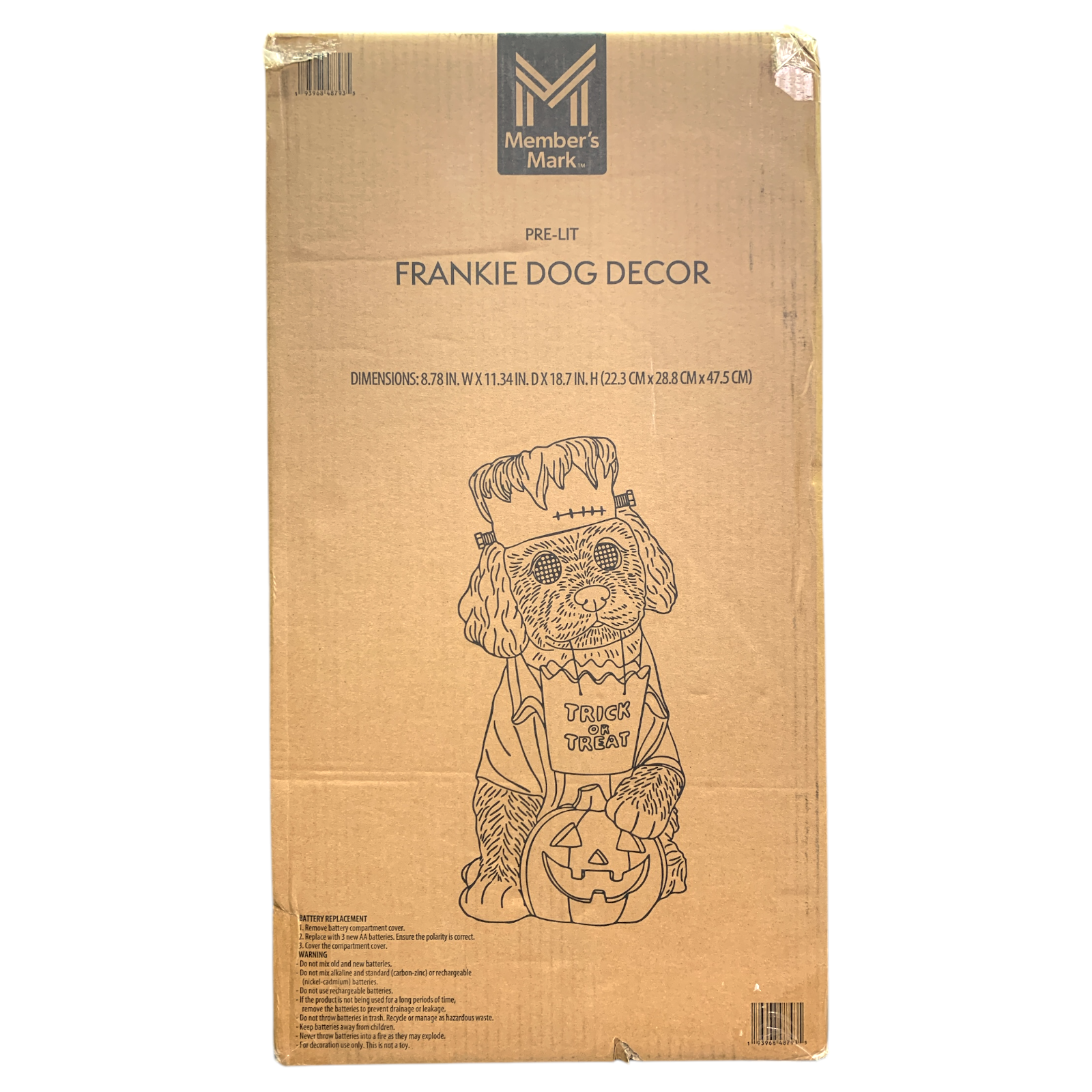 Member's Mark Pre-Lit Halloween Kostüm Haustier Deko mit LCD Augen und LED Kürbis - Bild 6 von 13