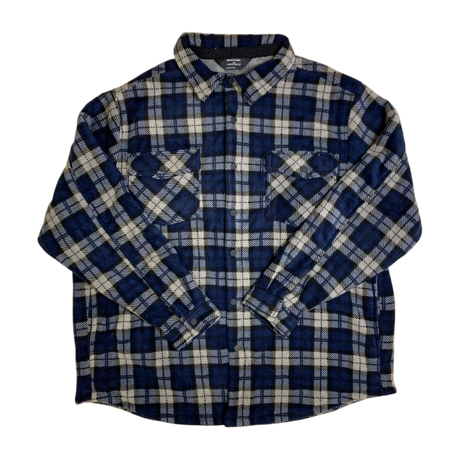 Member's Mark Men's Fleece Shacket, Sherpa Lined with Side Pockets