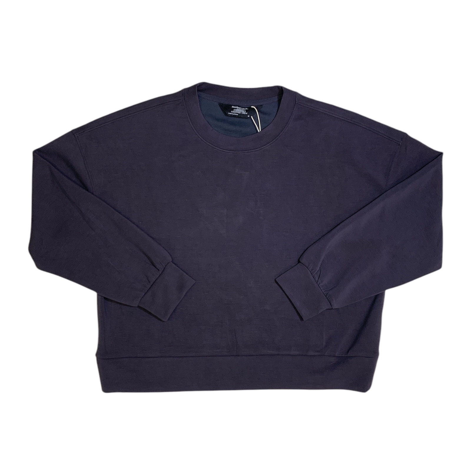Member’s Mark Womens Sandwash Cropped Crew Pullover Sweatshirt