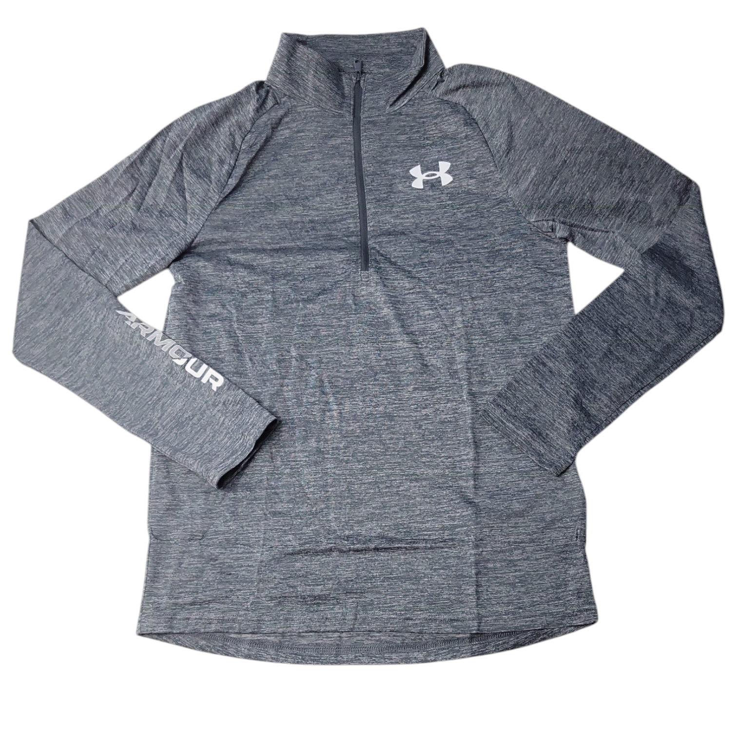 Under Armour Youth Boy's Big Logo 1/2 Zip Long Sleeve Tech Pullover, 1366377 - Picture 3 of 4