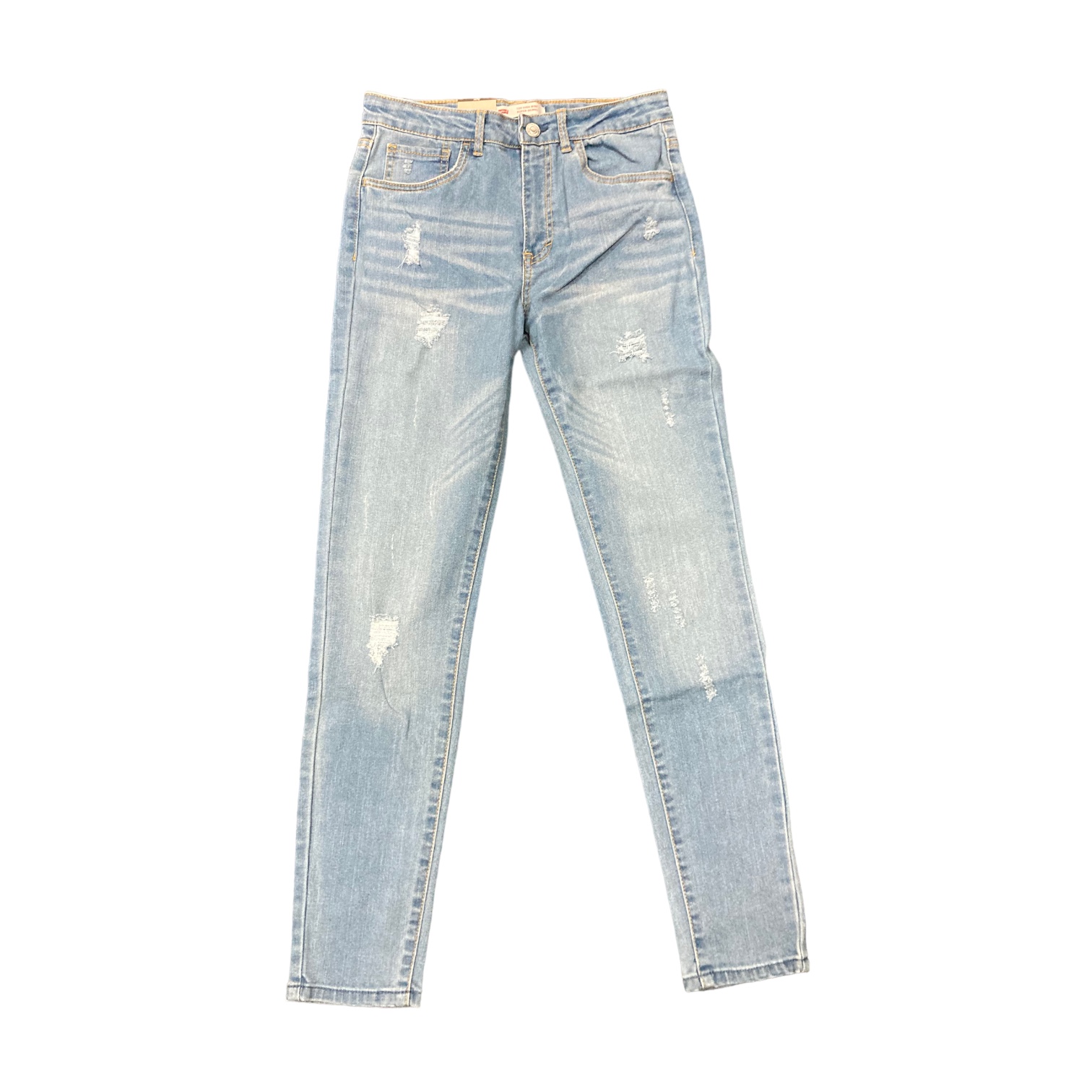 Levi Strauss Youth Girl's High Rise Super Skinny Stretch Adjustable Waist Jeans - Picture 9 of 12
