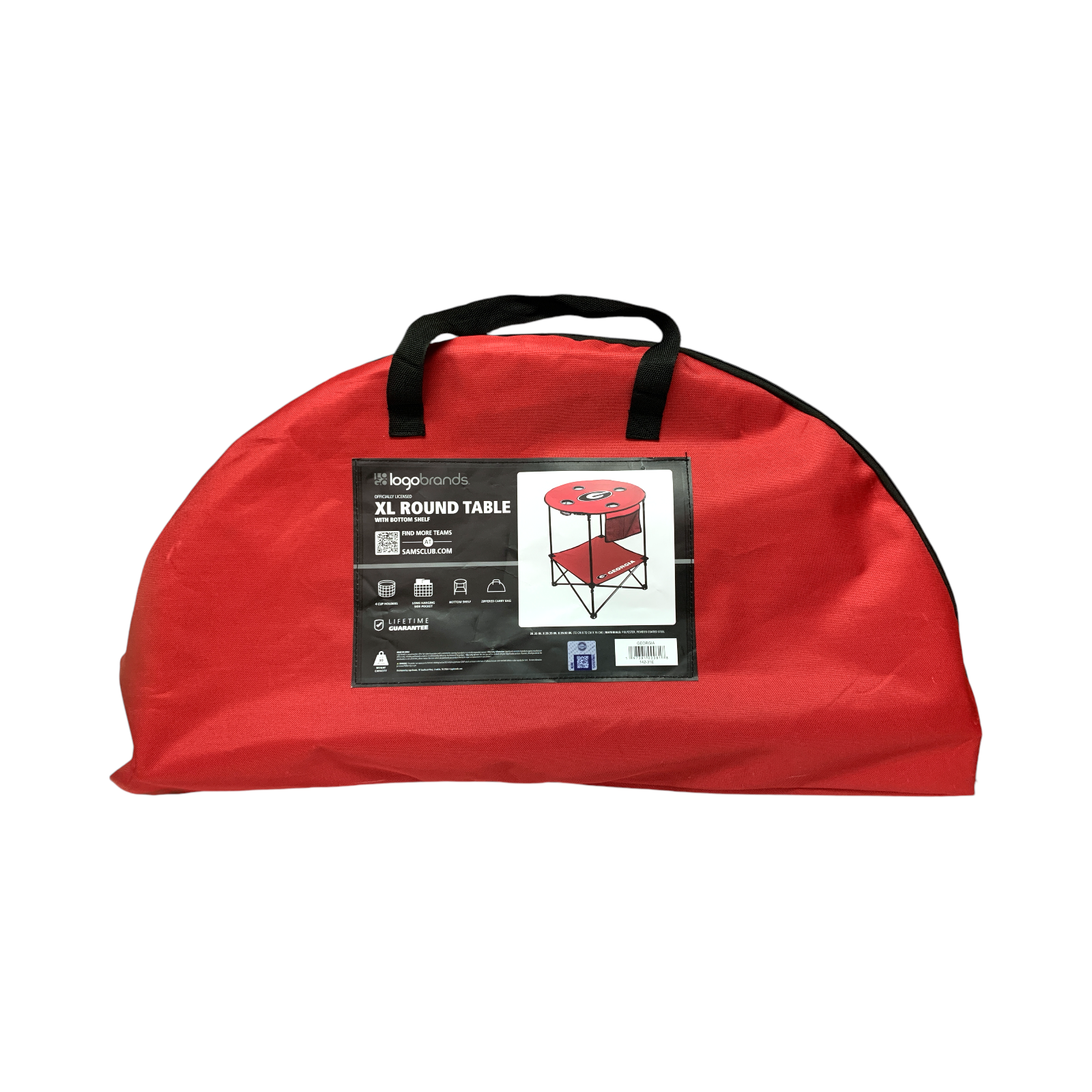 Логотип брендов NCAA XL Складной и переносной круглый стол с нижней полкой 10990₽