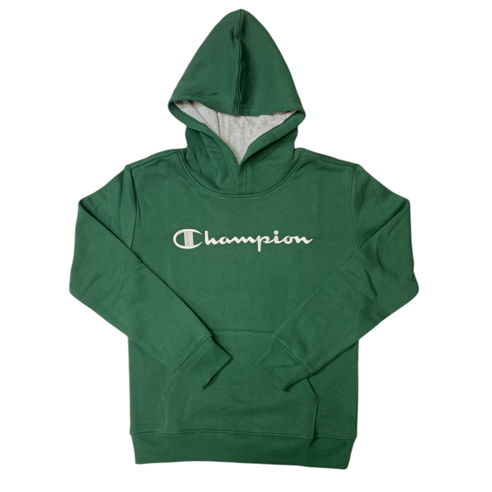 Champion Boy's Logo Kangaroo Pocket Fleece Pullover Hoodie - Picture 2 of 11