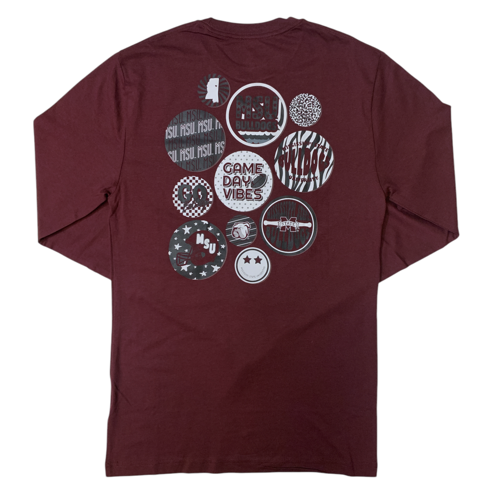 Champion Unisex "Game Day Vibes" Graphic Print Long Sleeve T-Shirt - Picture 8 of 8