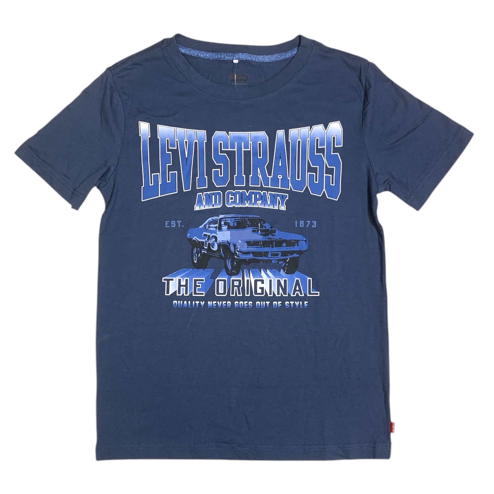 Levi’s Boys Short Sleeve Graphic Tee, Relaxed Fit, Soft Knit Fabric, Tagless