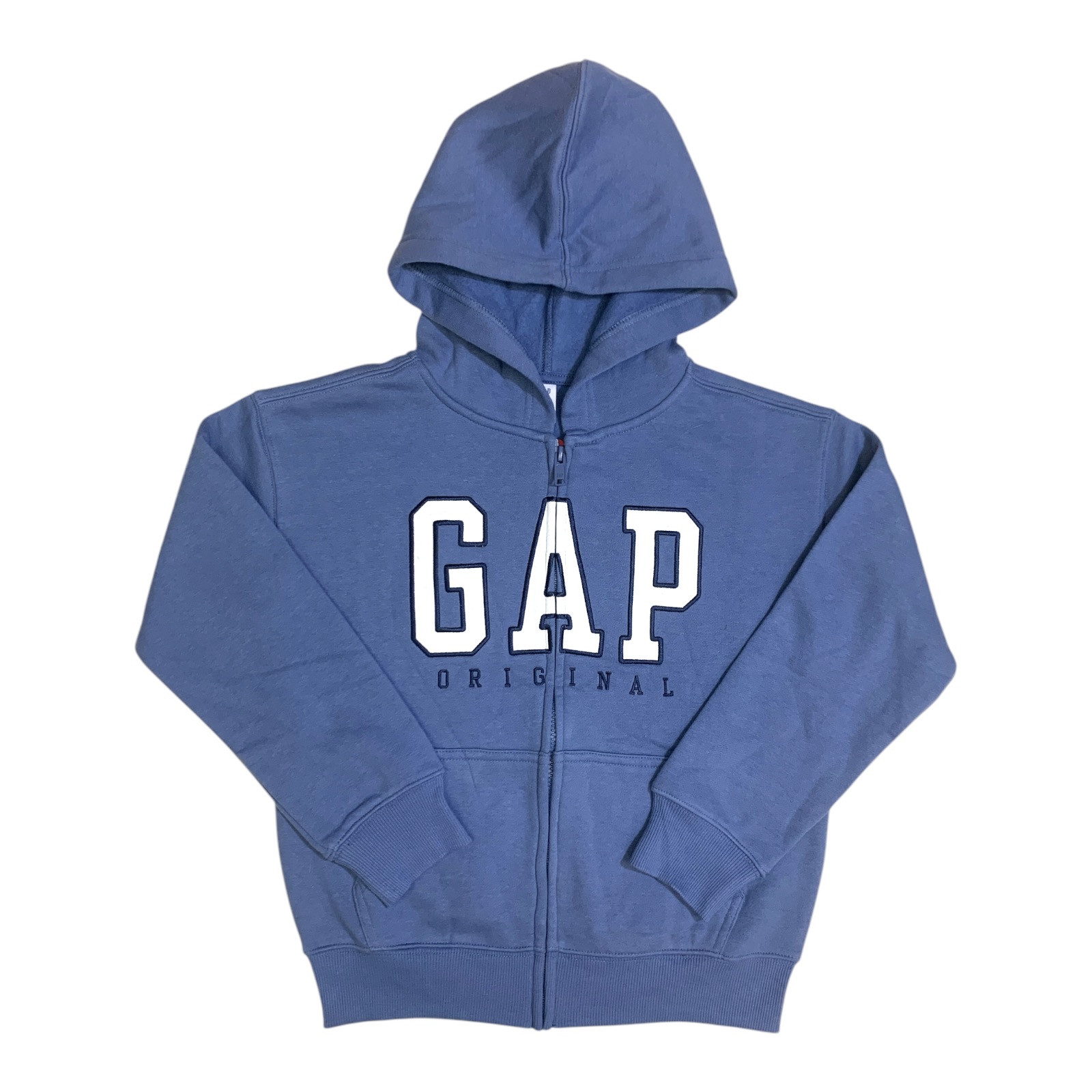 Gap Kids Unisex Full Zip Fleece Hooded Sweatshirt with Front Panel Pockets