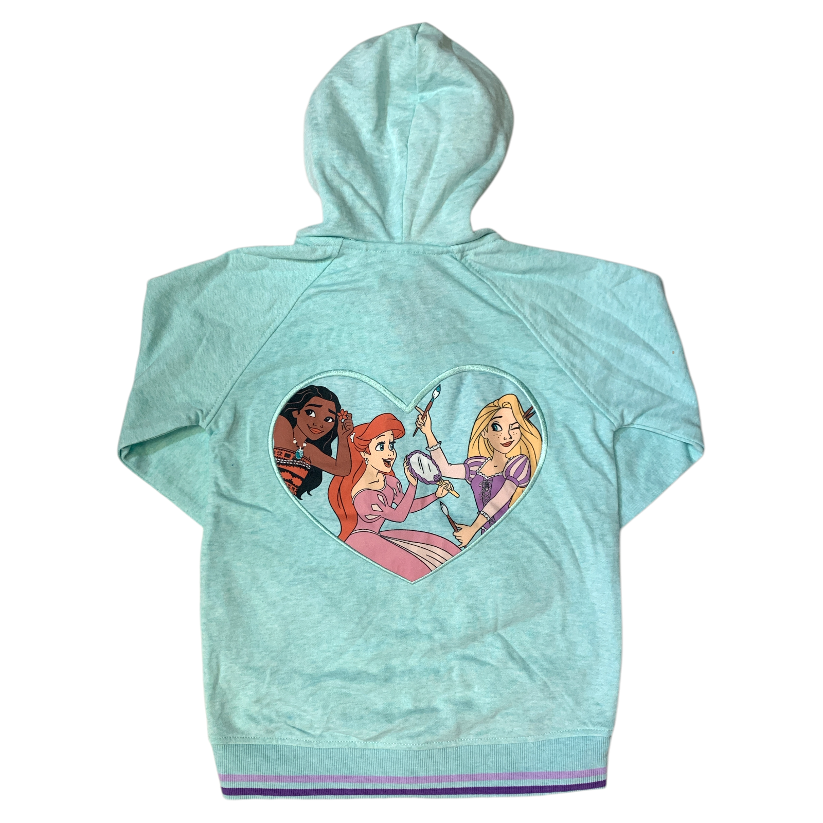 Character Girl's Full-Zip Soft Fleece Embroidered Hoodie - Picture 7 of 9