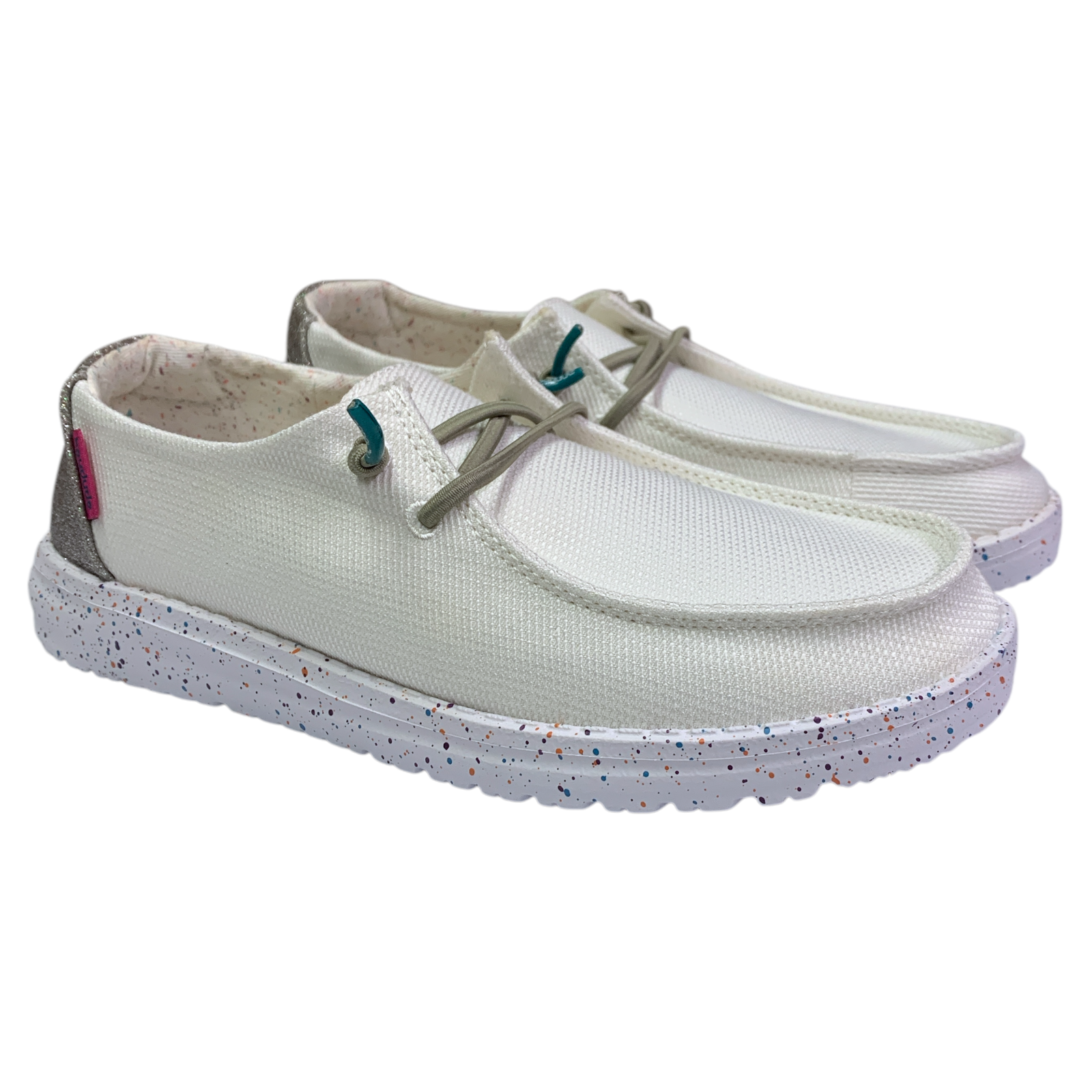 Hey Dude Wendy Youth Girls Lightweight Canvas Slip-On Shoe - Picture 9 of 29
