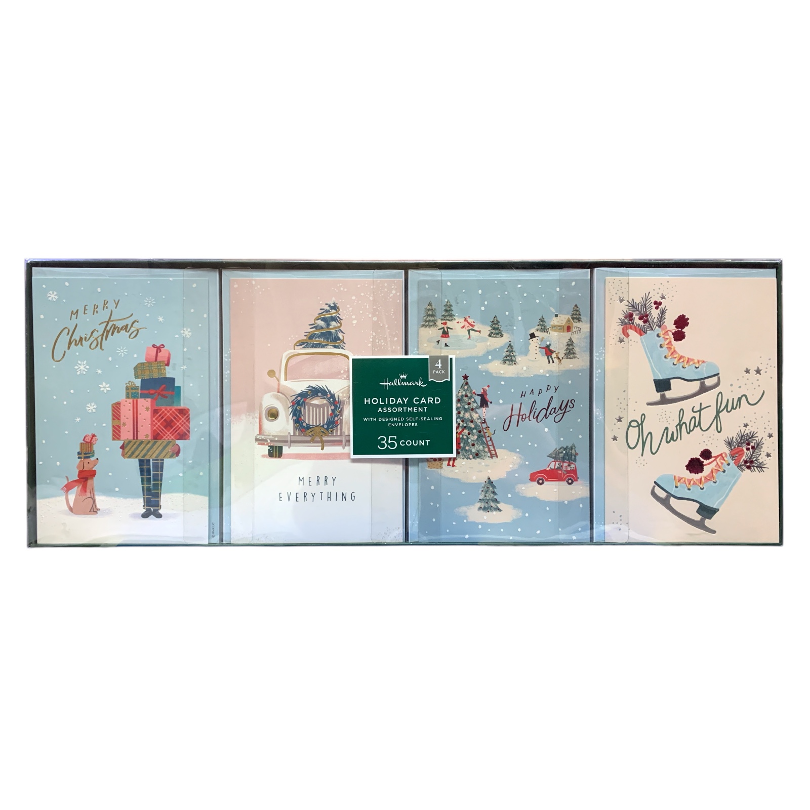 Hallmark Holiday Card Assortment w/ Designed Self-Sealing Envelopes, 4 Designs - Picture 12 of 13