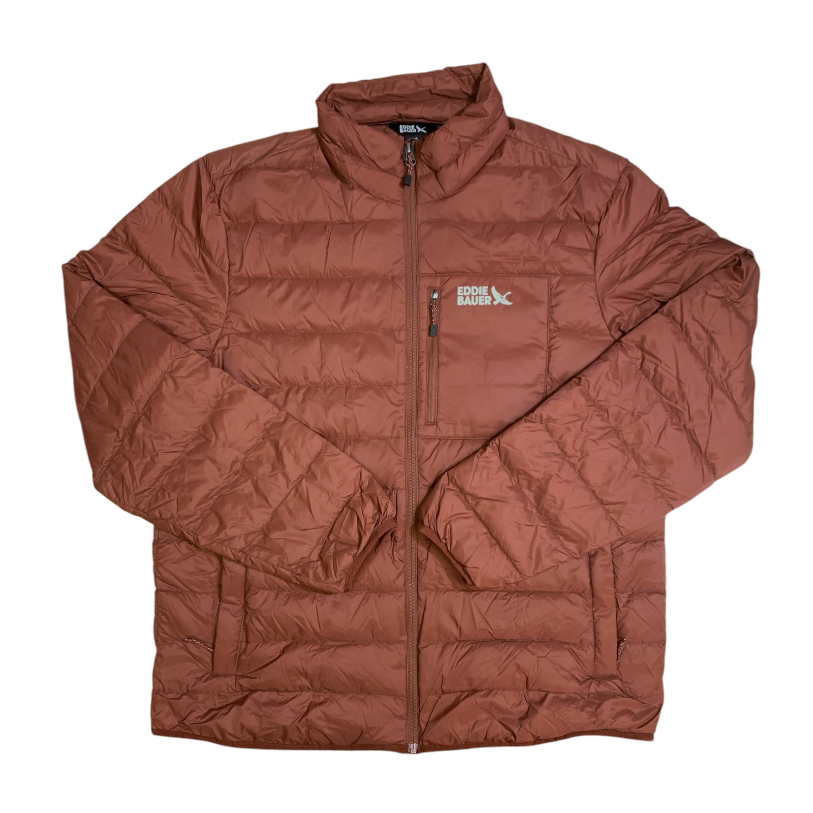 Eddie Bauer Mens Lightweight - Packable 650 Fill Power Down Puffer Jacket 7690₽