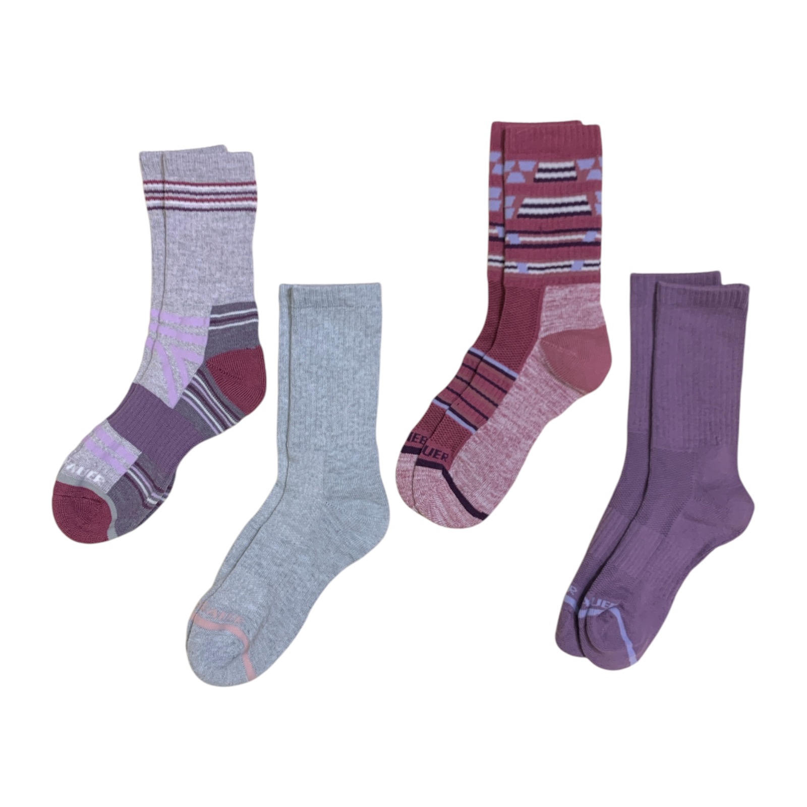 Eddie Bauer Women's Hiking Sock, 4 Pack, Moisture WIcking, Fits Sizes 5-10