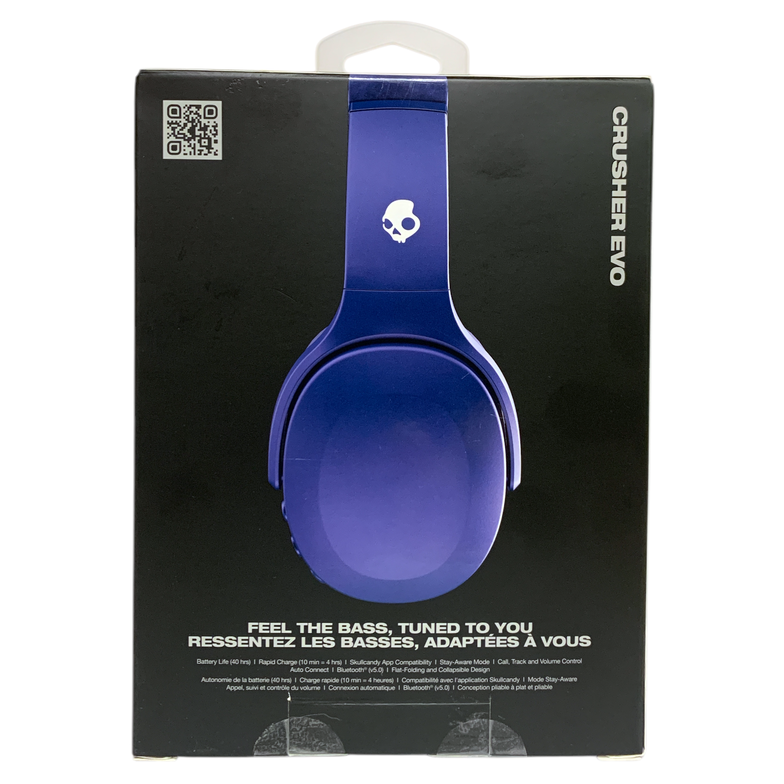 Skullcandy Crusher Evo Cuffie Bluetooth Wireless, Design OverEar Pieghevole Piatto - Foto 5 di 5