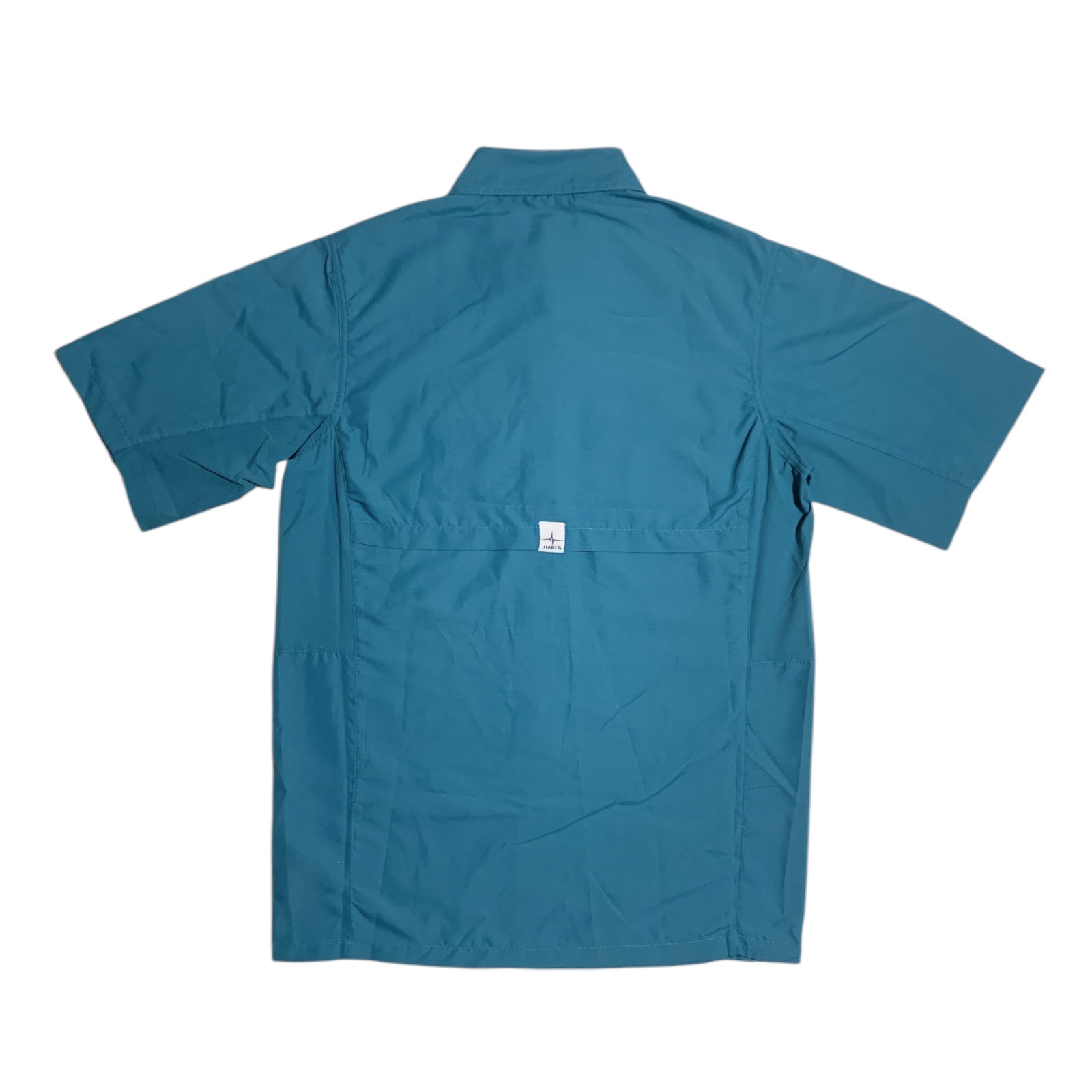 Chemise De Pêche Habit Homme 2XL Gris - Manches Courtes, Ventilée, UPF 40+ - Occasion TBE