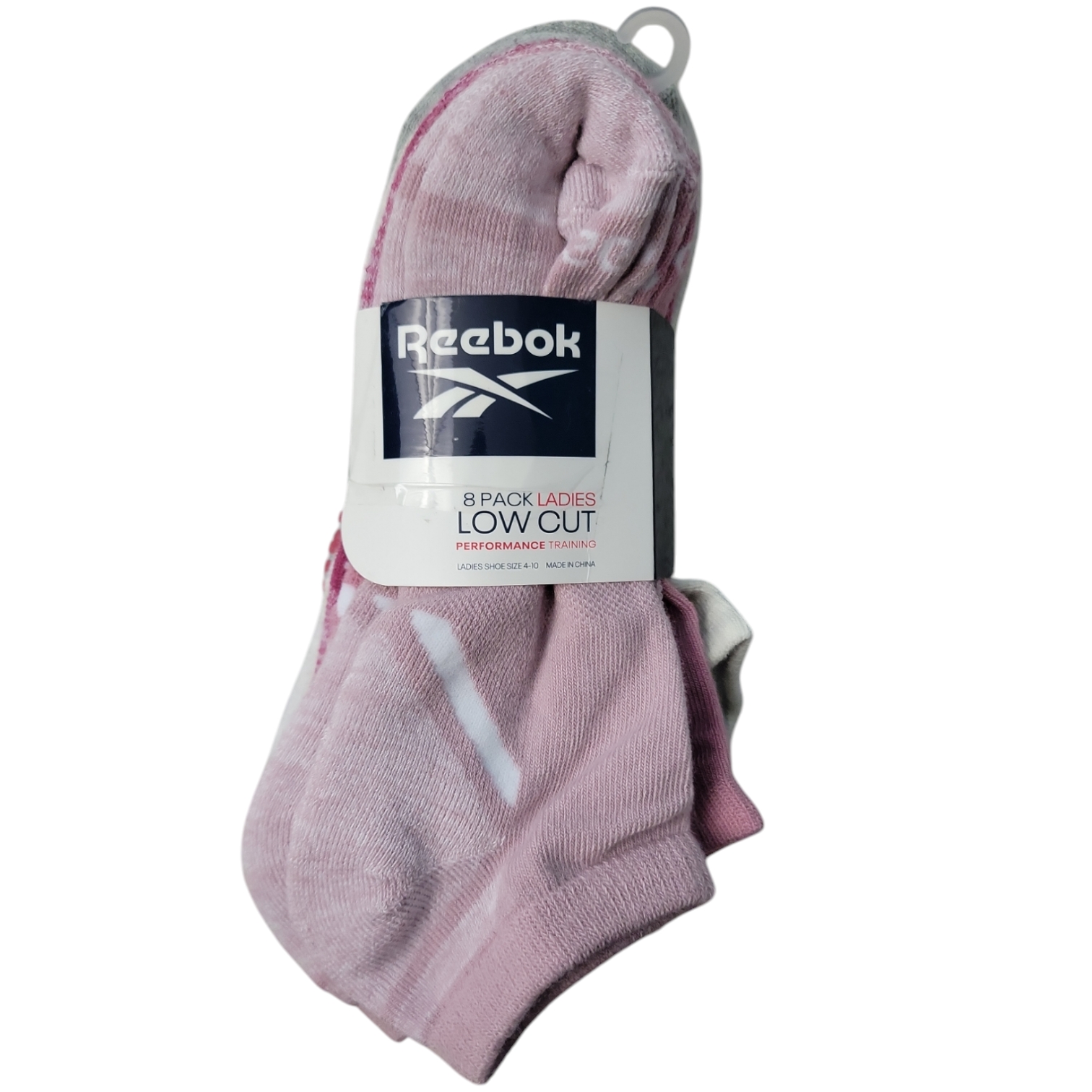 Женские мягкие эластичные носки Reebok для тренировок с низким вырезом, 8 упаковок
